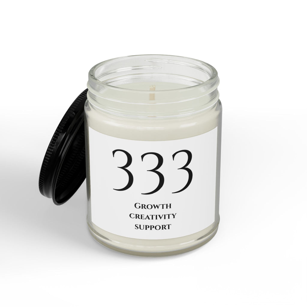 Scented Soy Candles with Black Lid, (4 and 9oz)