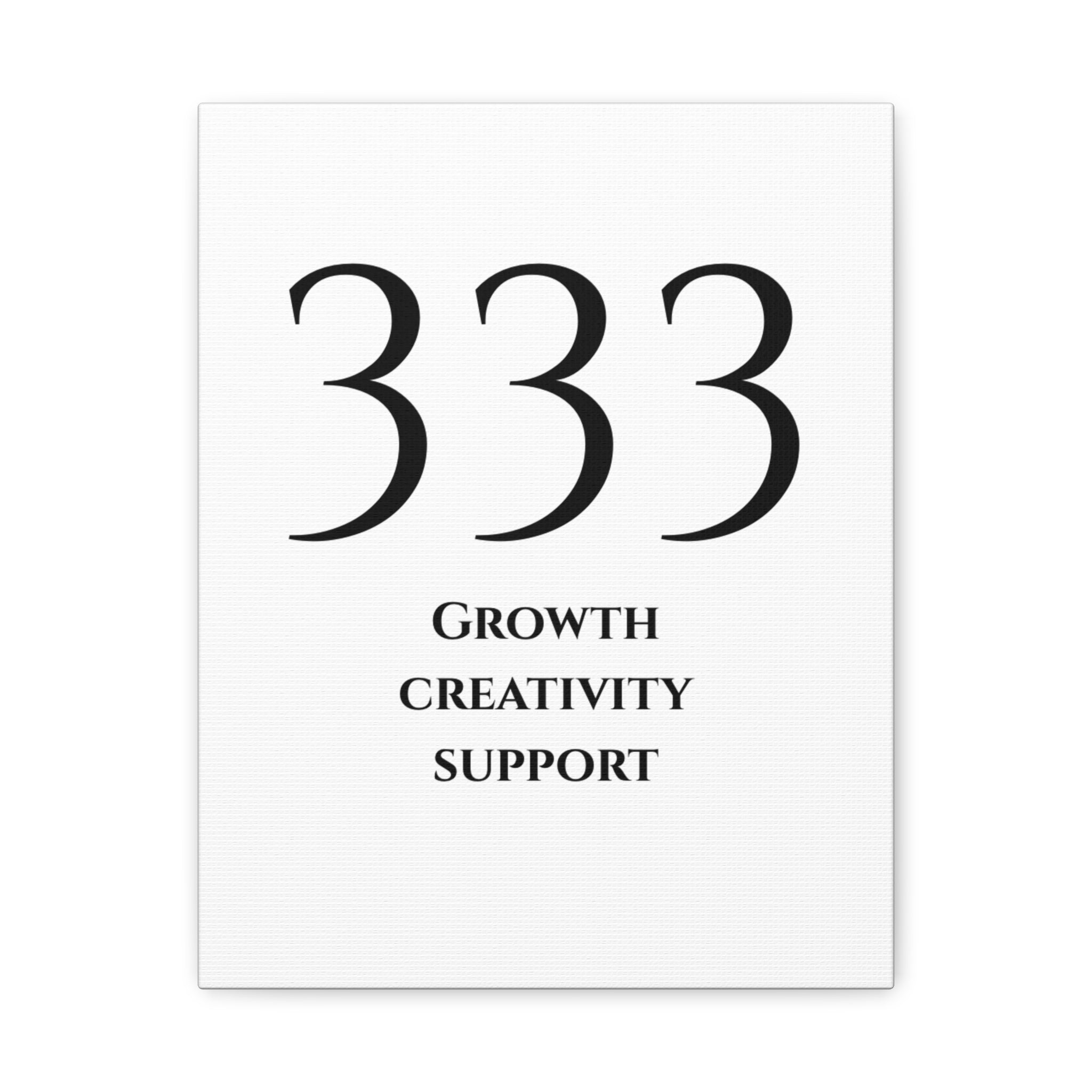 333 Matte Stretched Canvas