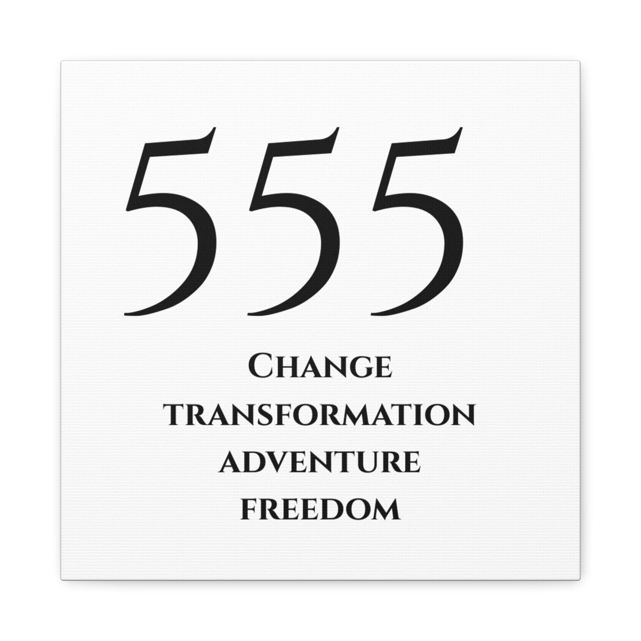 555 Matte Stretched Canvas