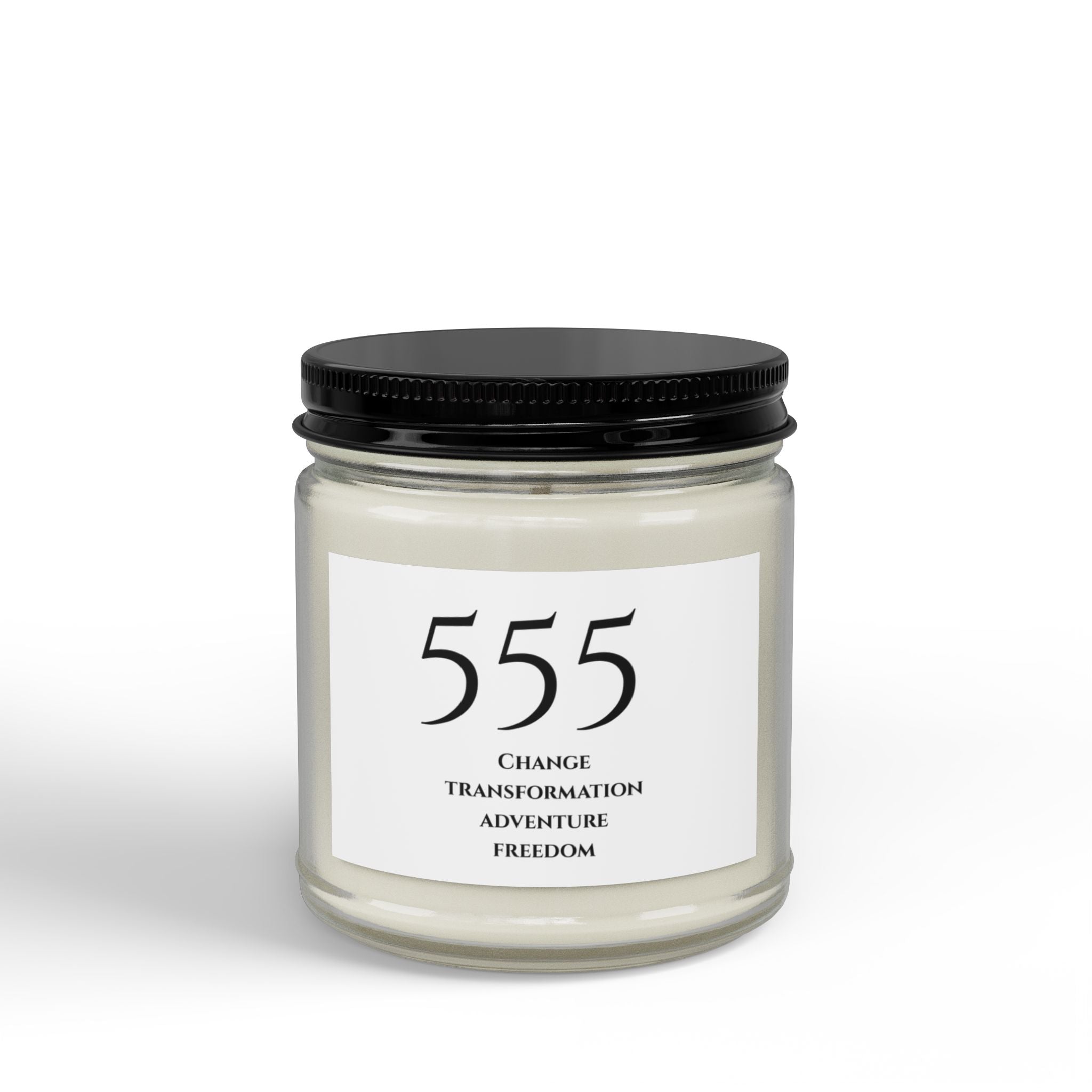 Scented Soy Candles with Black Lid, (4 and 9oz)