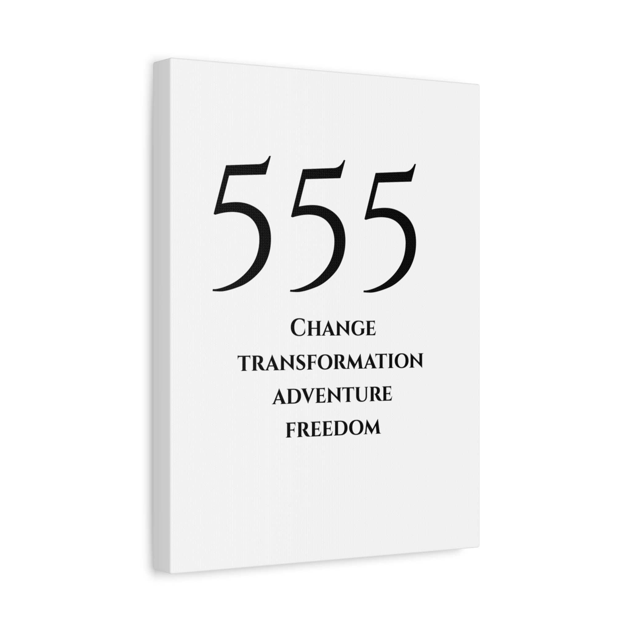 555 Matte Stretched Canvas