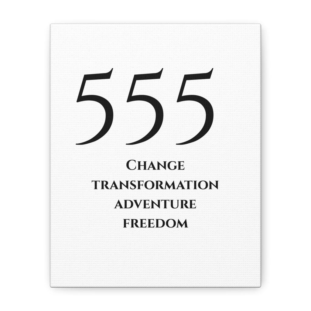 555 Matte Stretched Canvas