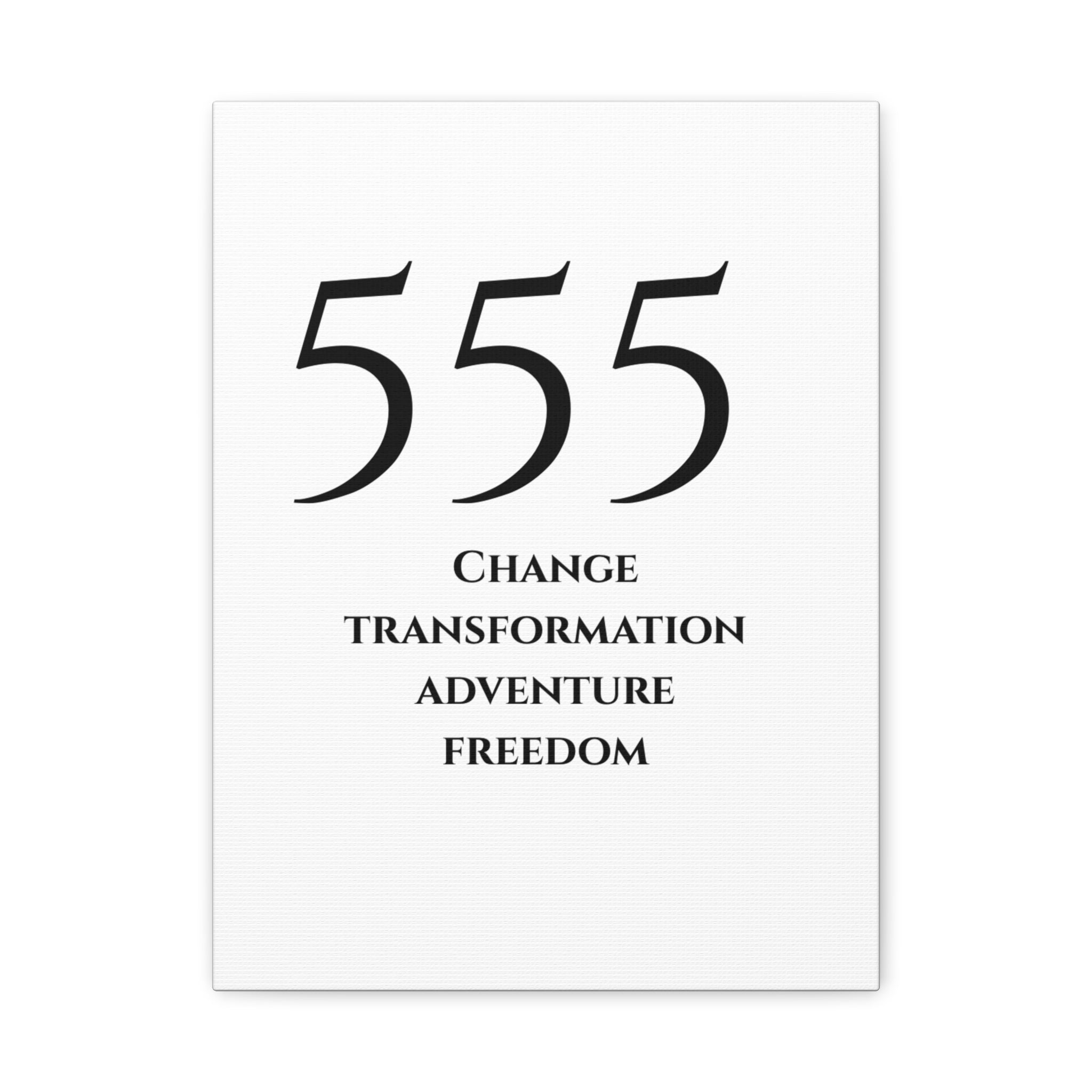 555 Matte Stretched Canvas