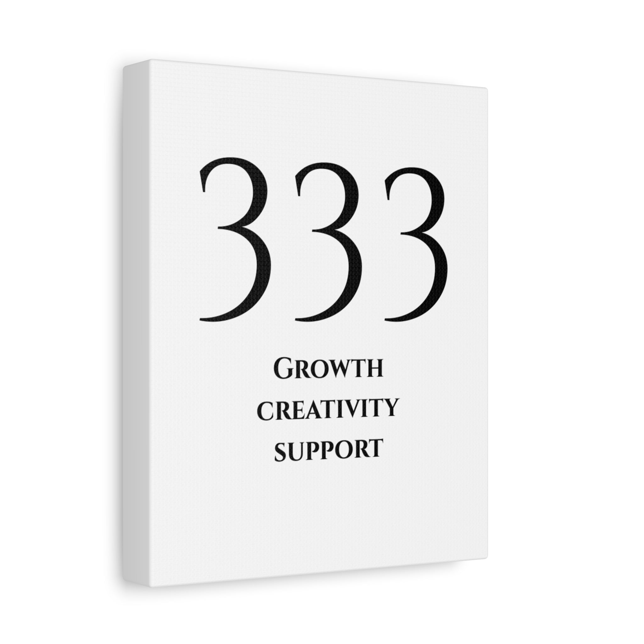 333 Matte Stretched Canvas