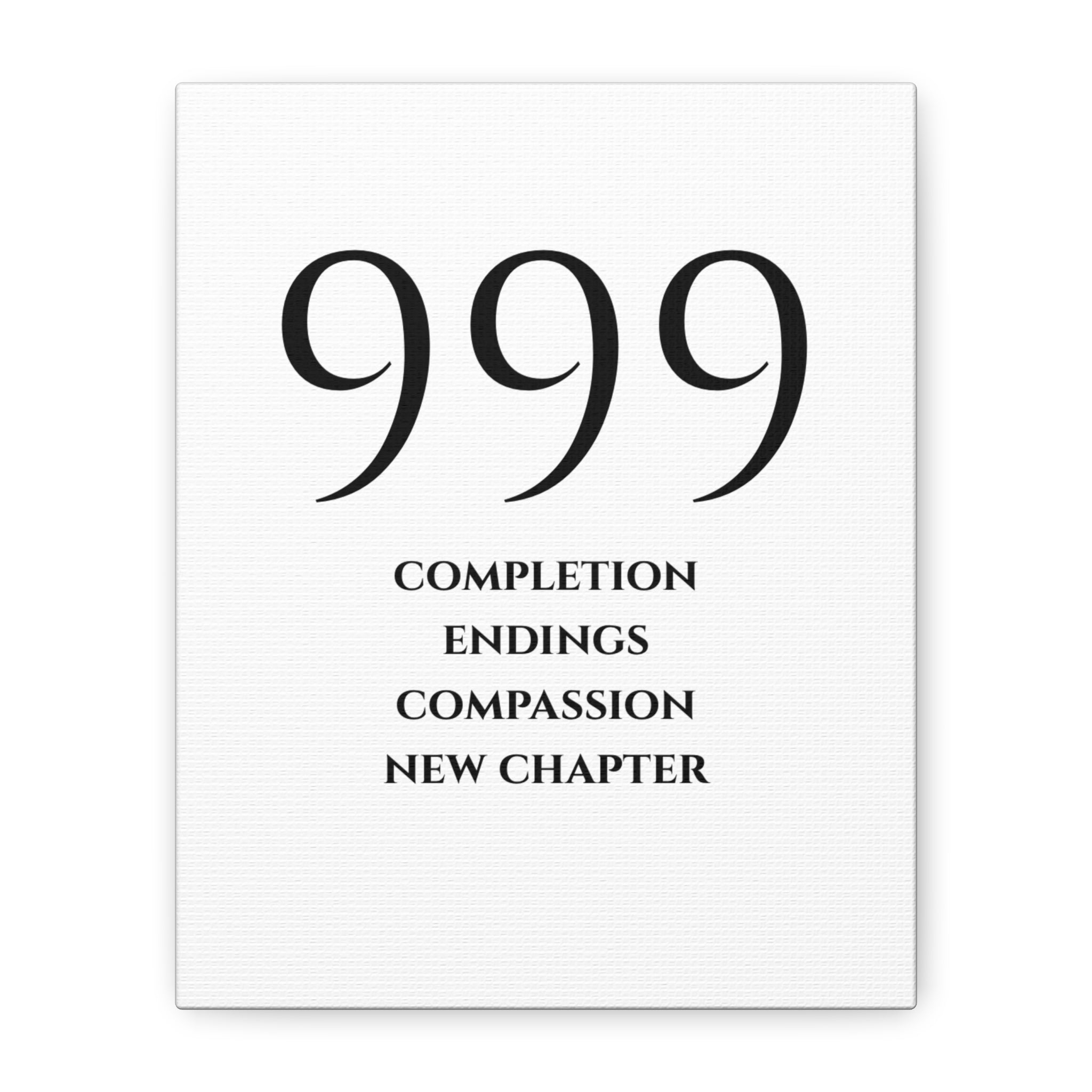999 Matte Stretched Canvas