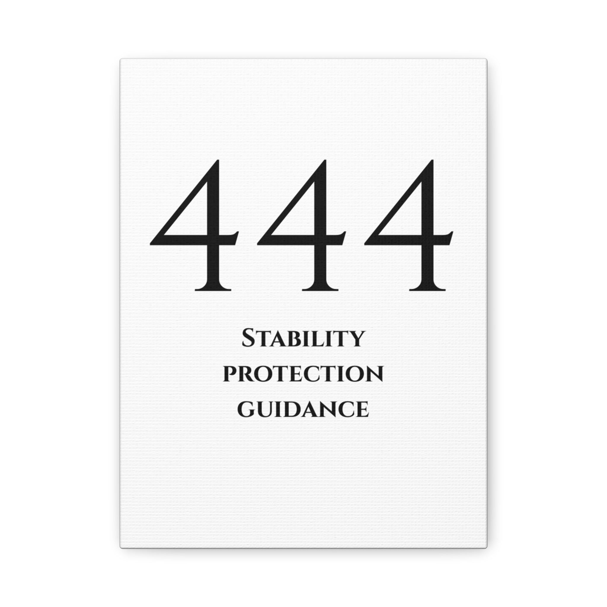444 Matte Stretched Canvas
