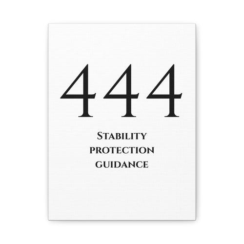 444 Matte Stretched Canvas