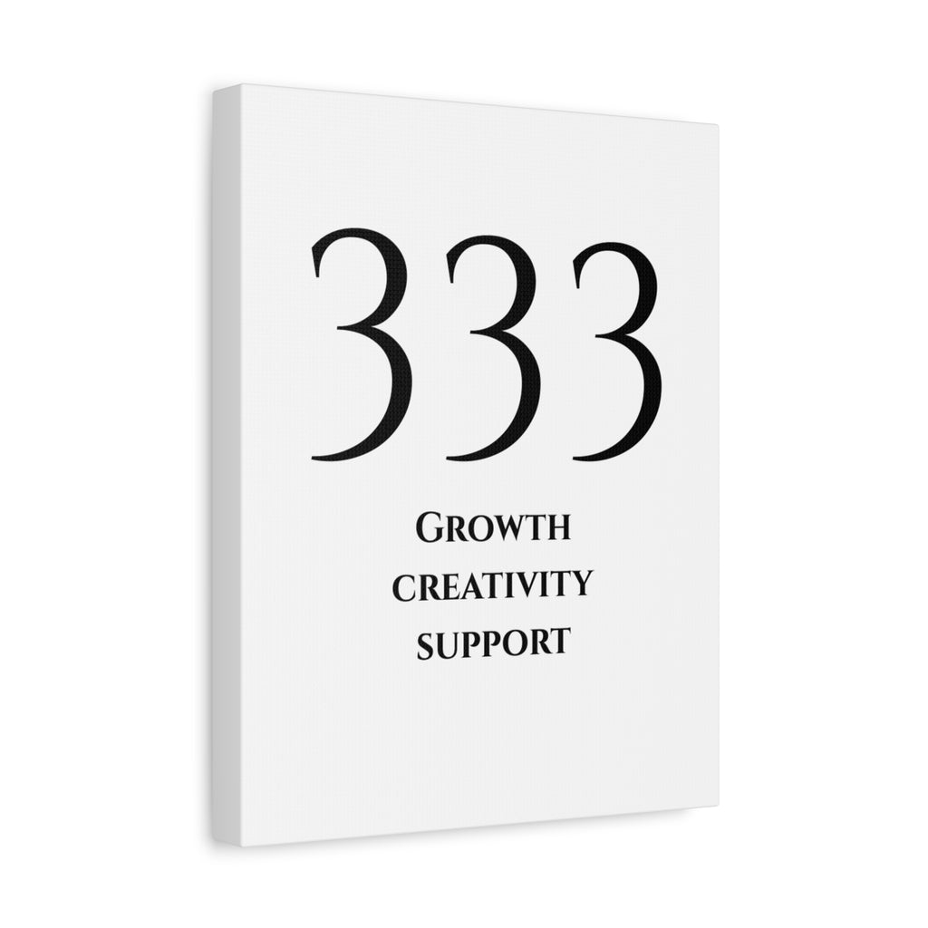 333 Matte Stretched Canvas