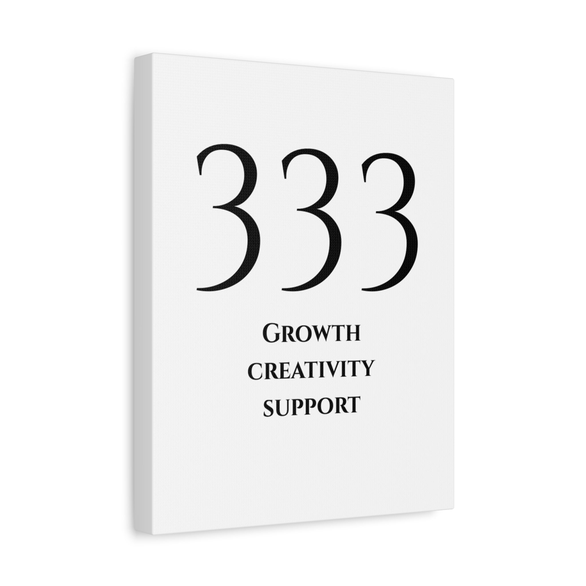 333 Matte Stretched Canvas