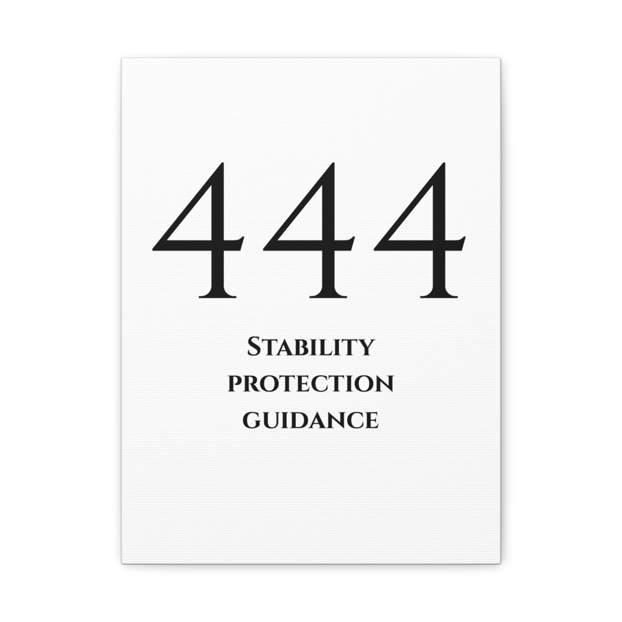 444 Matte Stretched Canvas