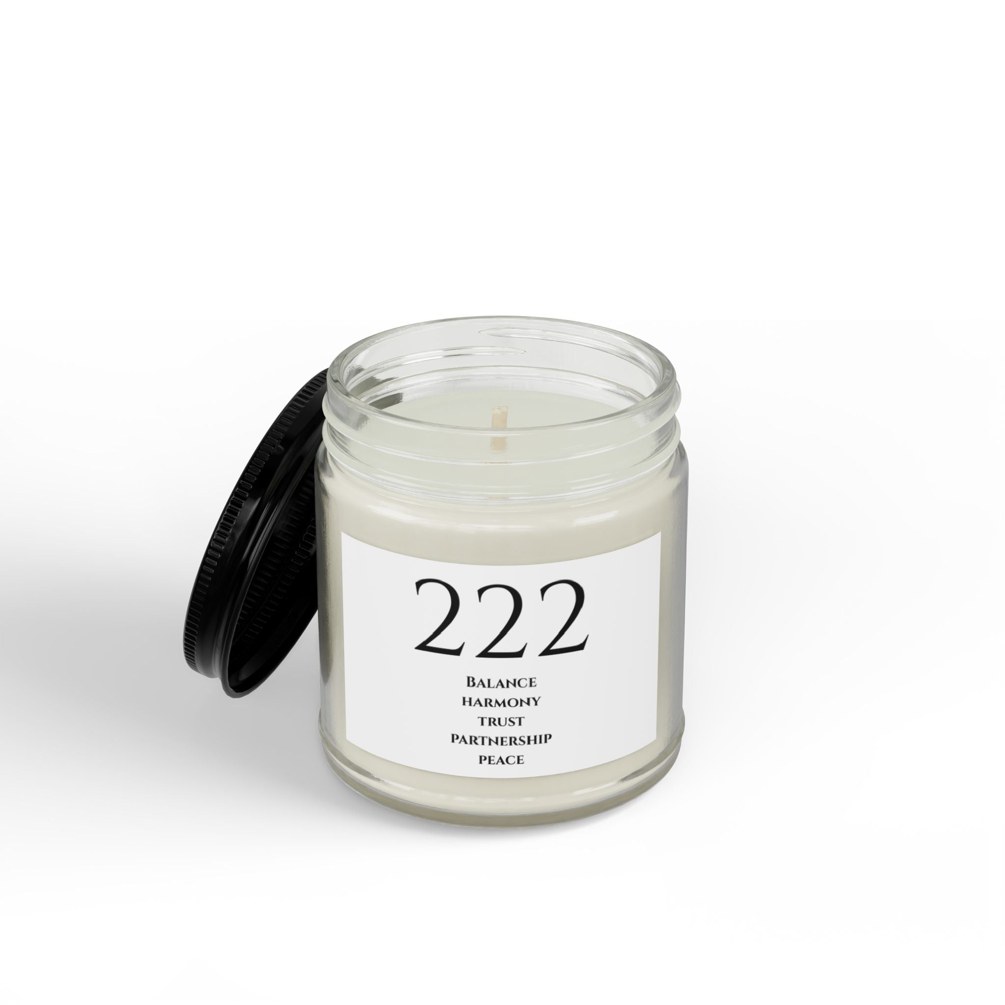 Scented Soy Candles with Black Lid, (4 and 9oz)