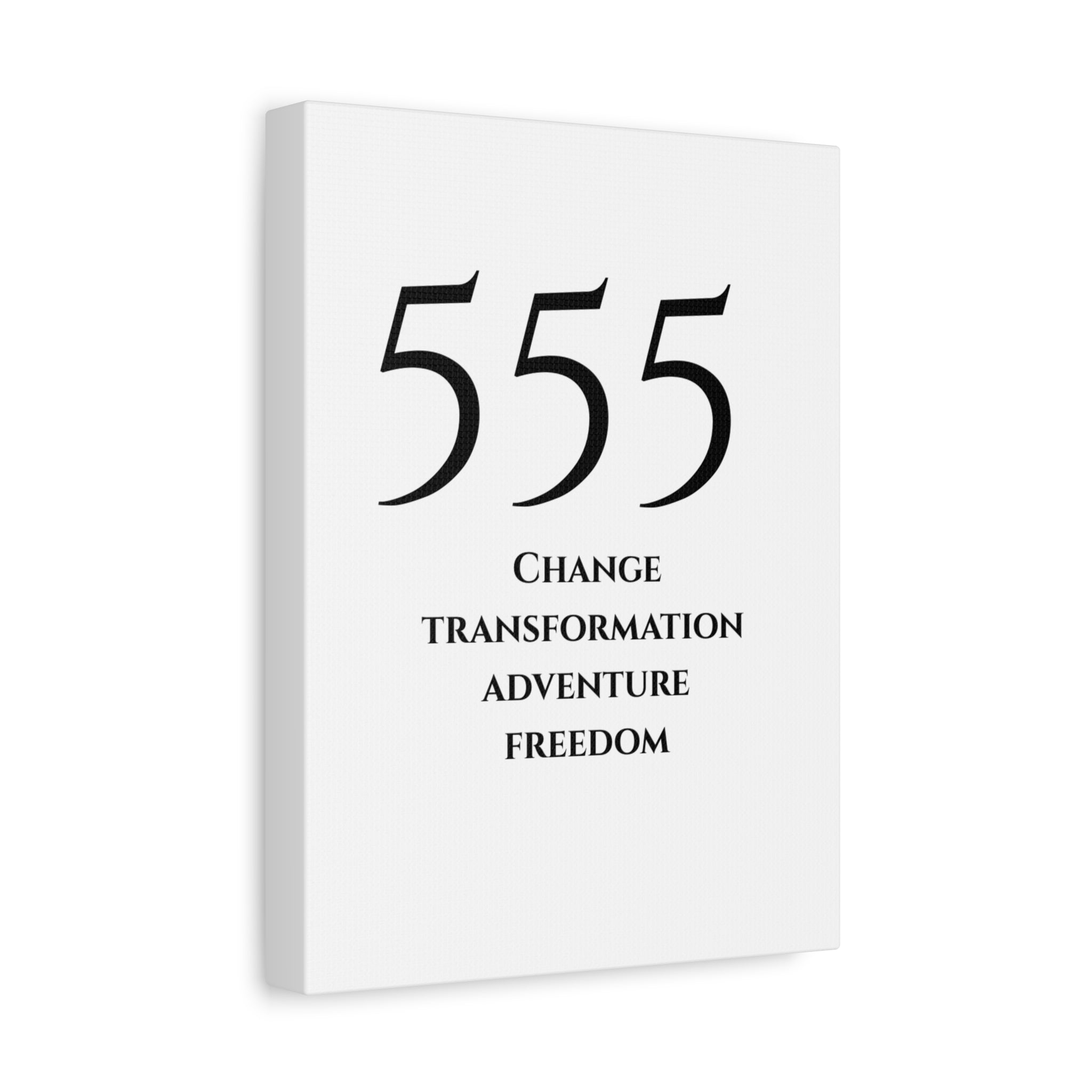 555 Matte Stretched Canvas