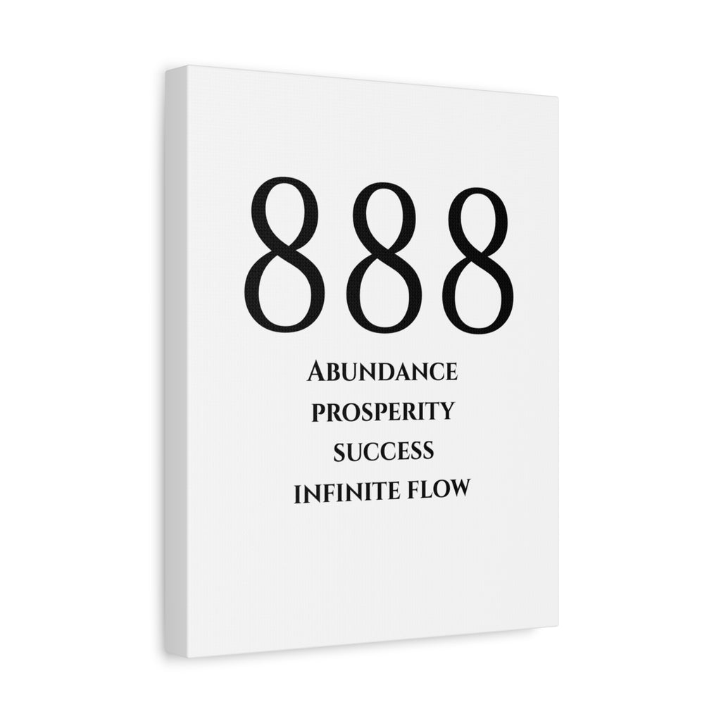 888 Matte Stretched Canvas