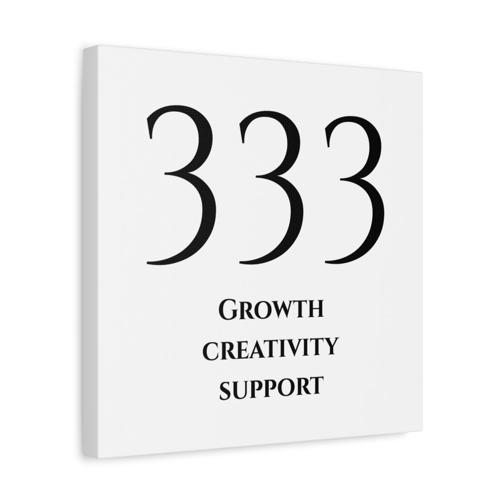 333 Matte Stretched Canvas