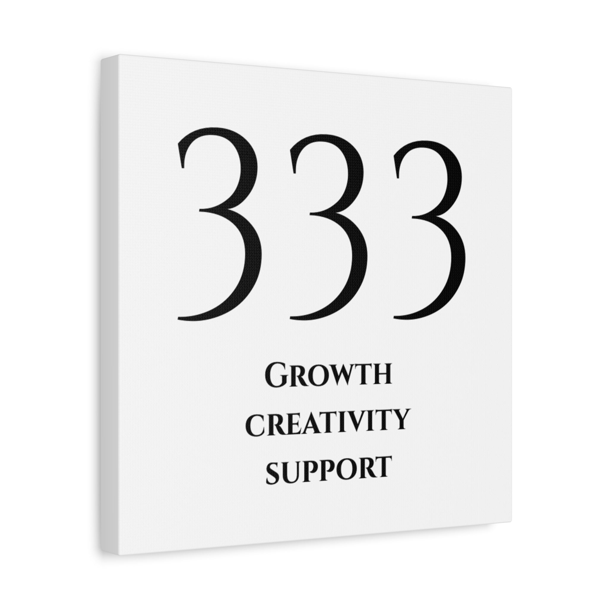 333 Matte Stretched Canvas
