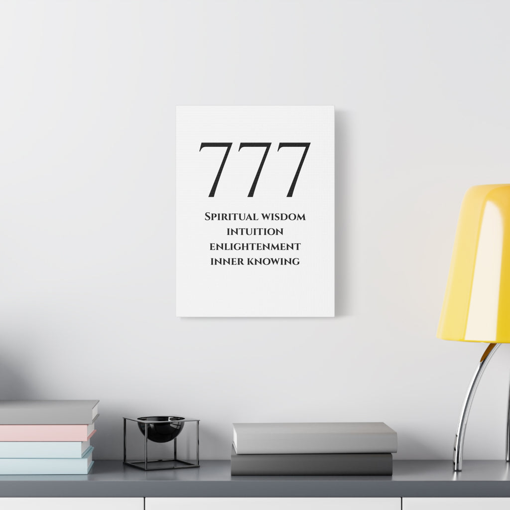777 Matte Stretched Canvas