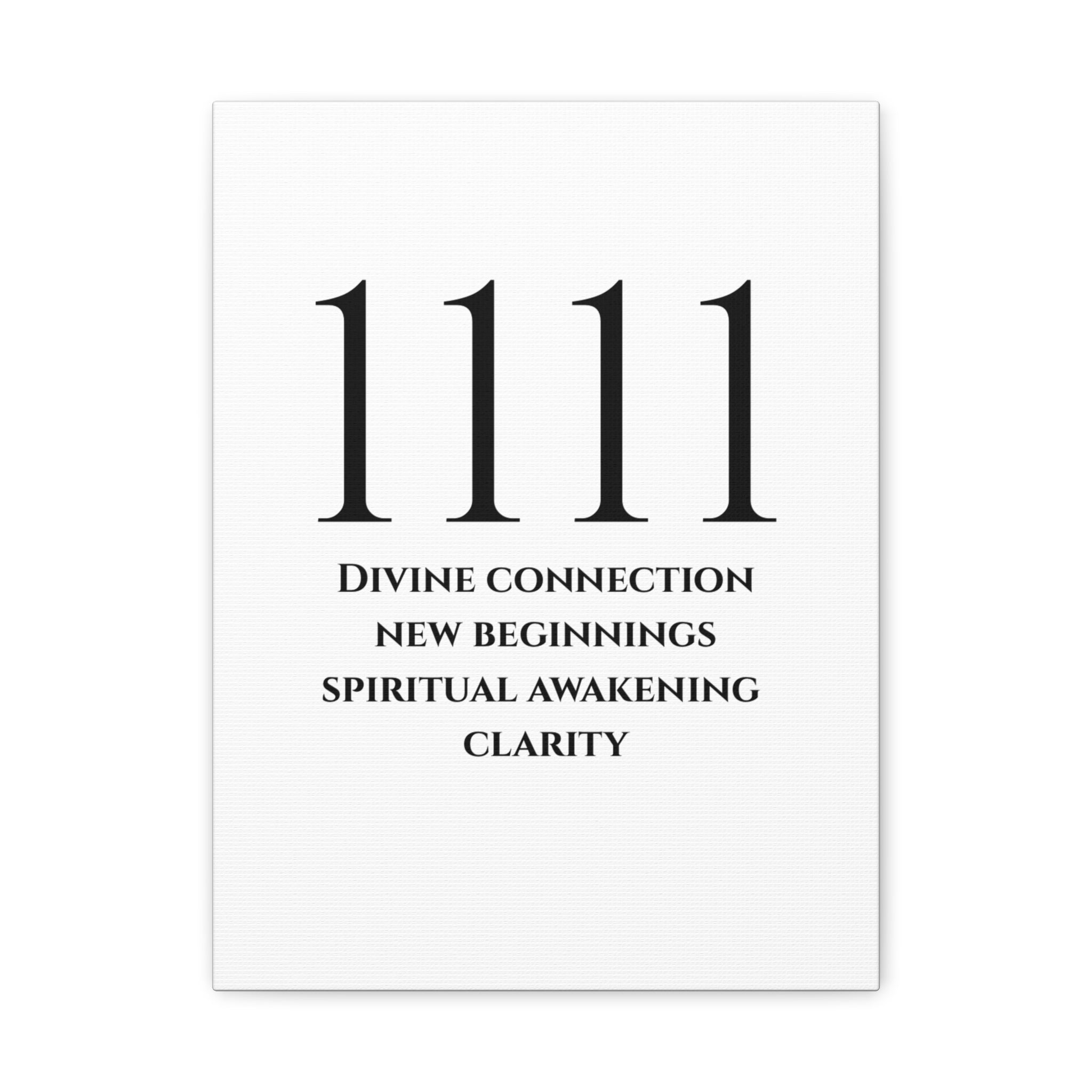 1111 Matte Stretched Canvas
