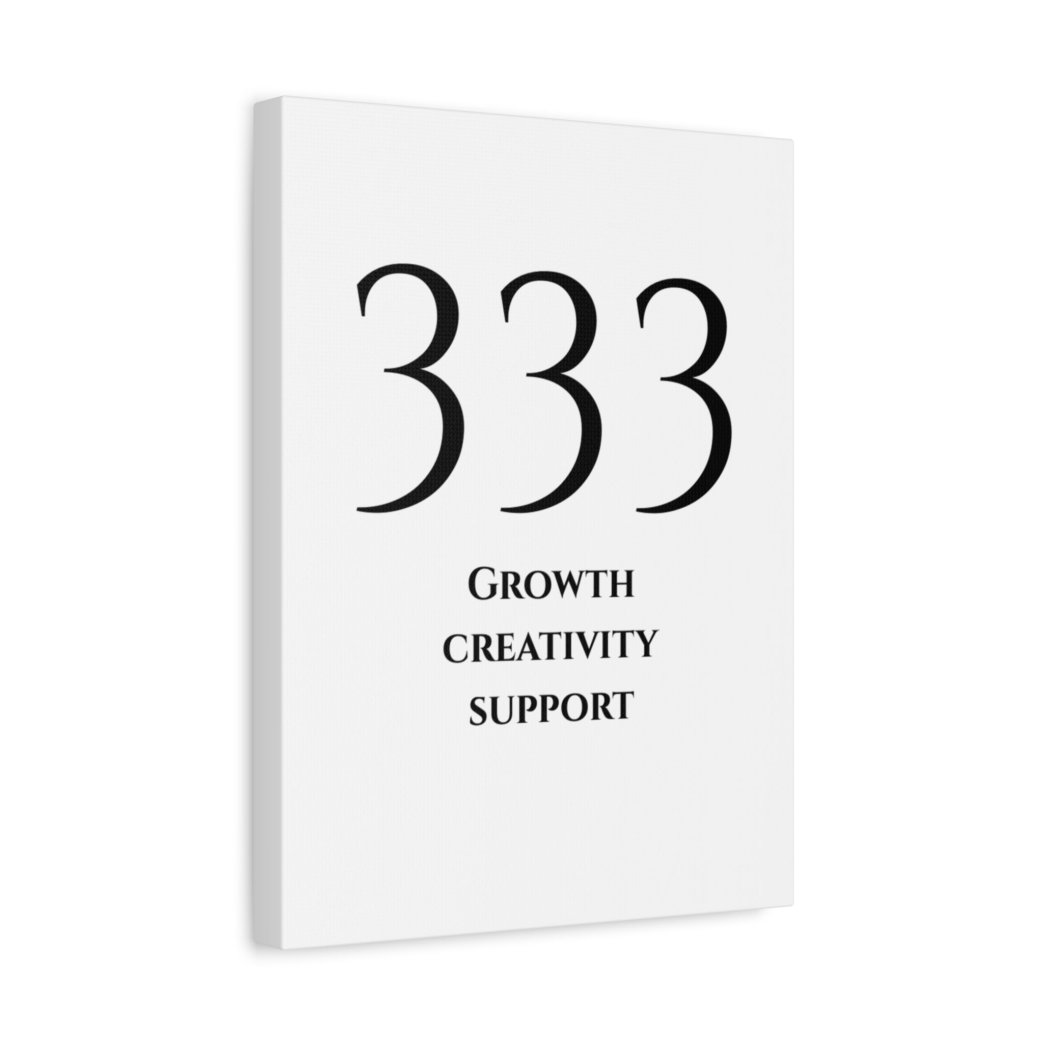 333 Matte Stretched Canvas