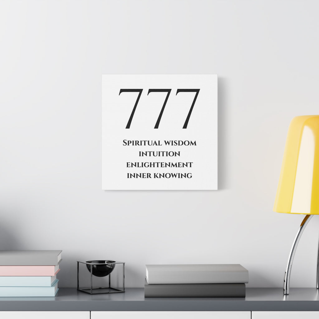 777 Matte Stretched Canvas