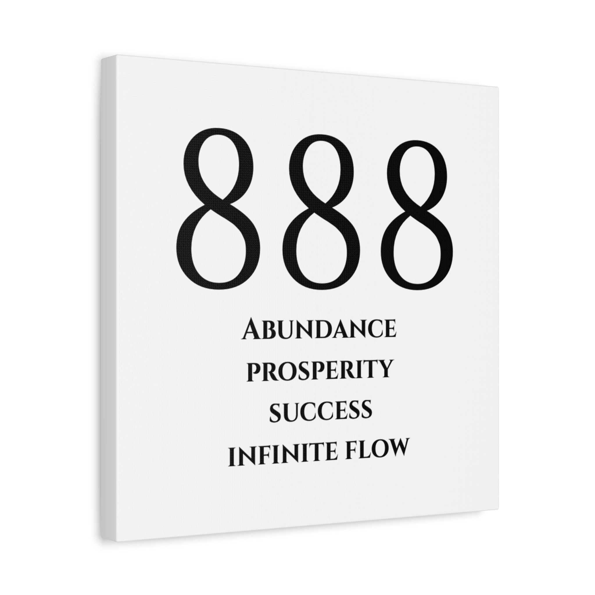 888 Matte Stretched Canvas