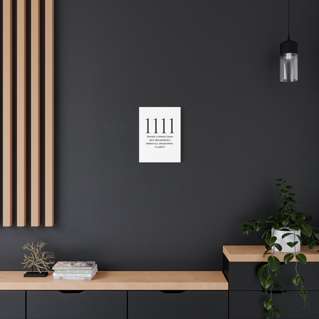 1111 Matte Stretched Canvas
