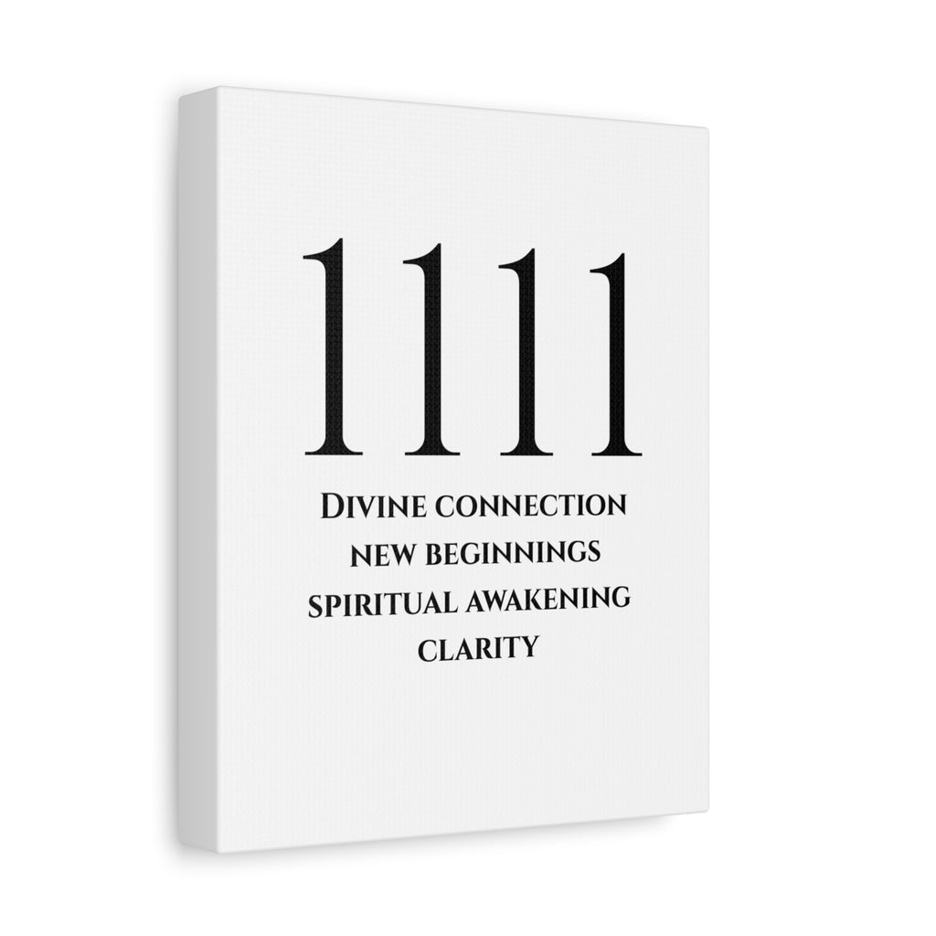 1111 Matte Stretched Canvas