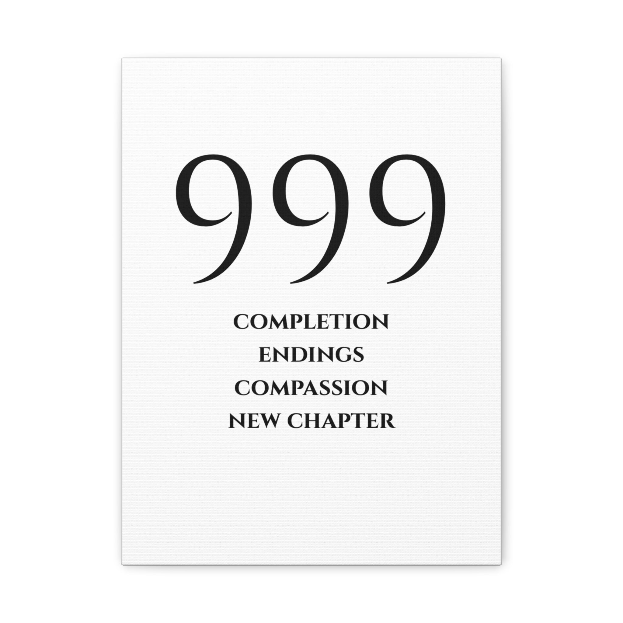 999 Matte Stretched Canvas