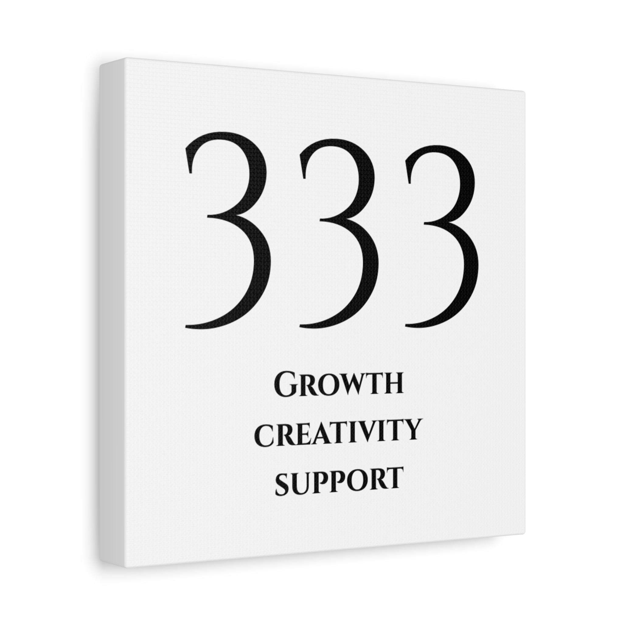333 Matte Stretched Canvas