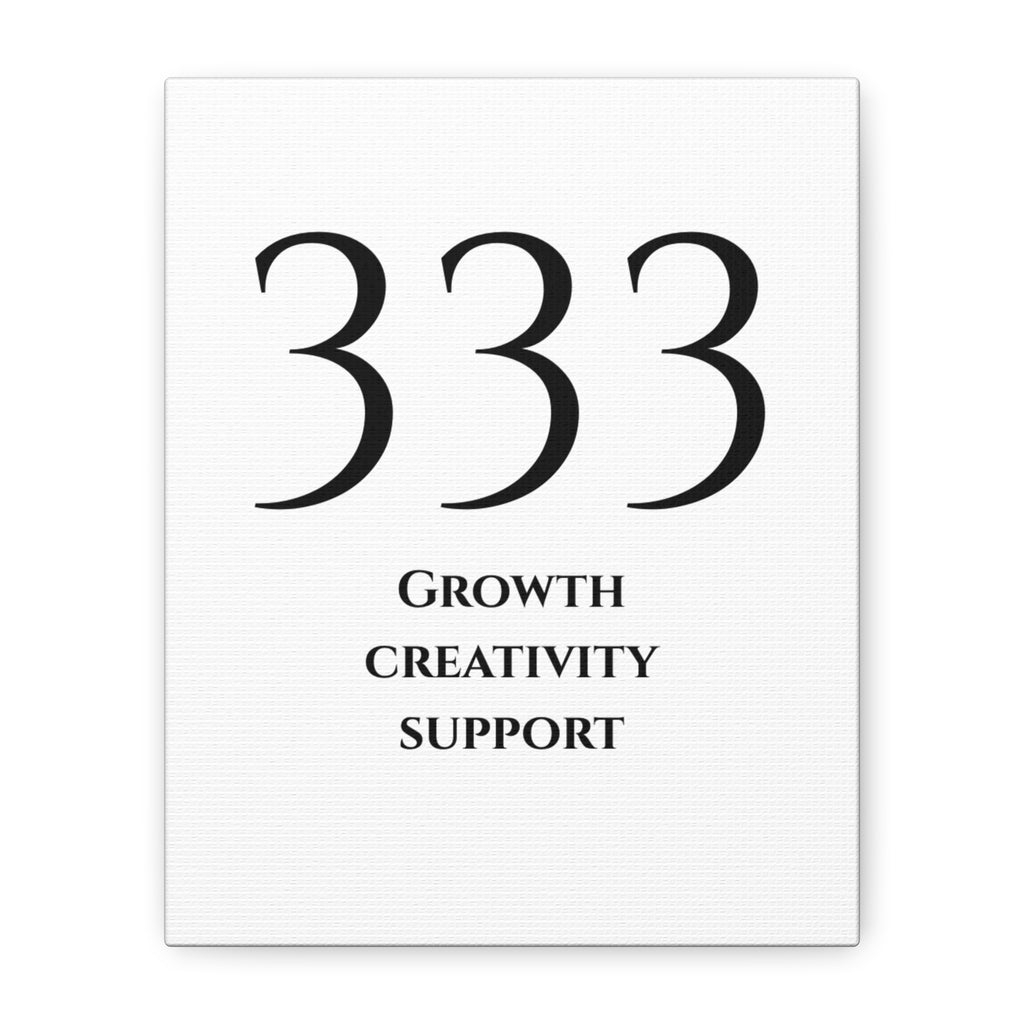 333 Matte Stretched Canvas