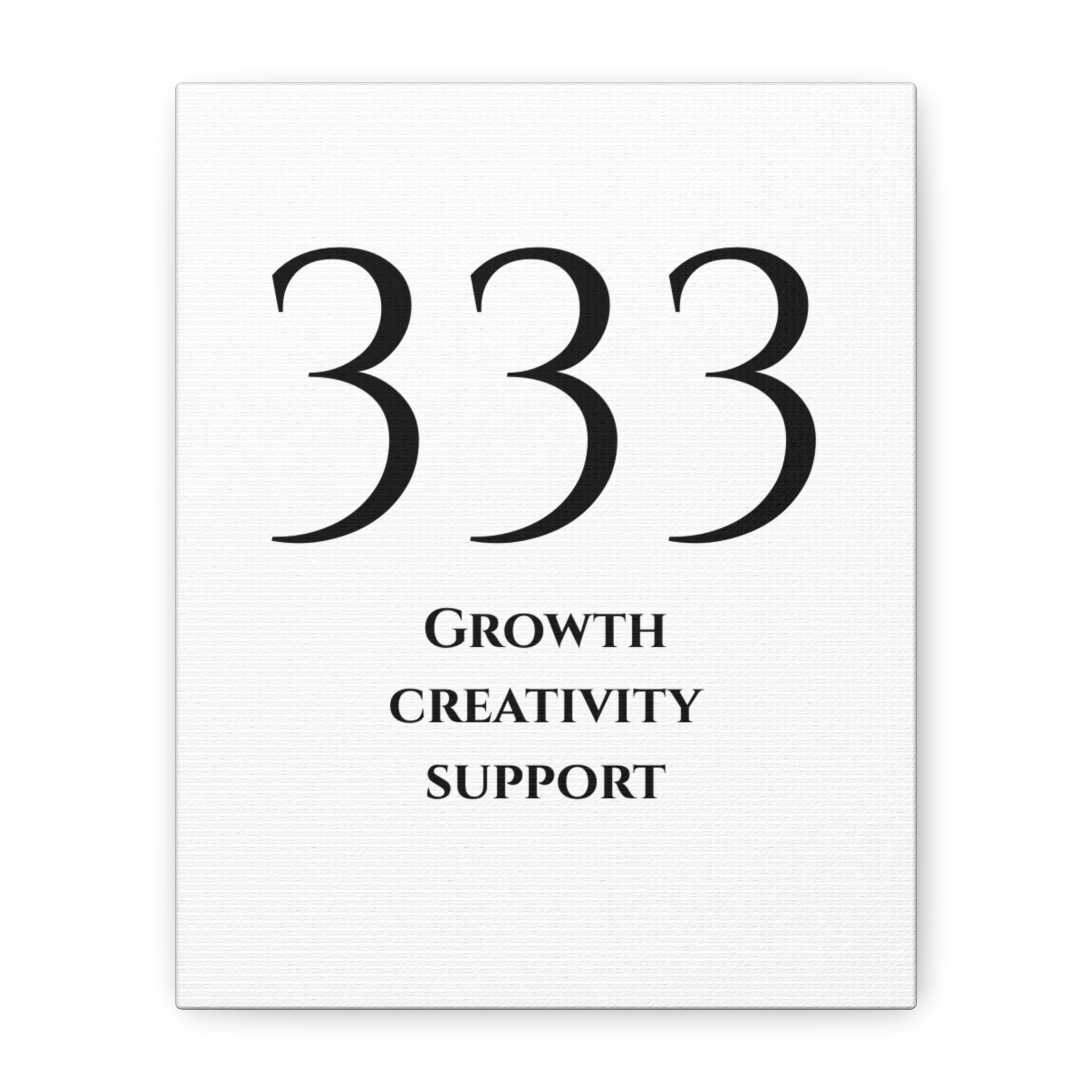 333 Matte Stretched Canvas