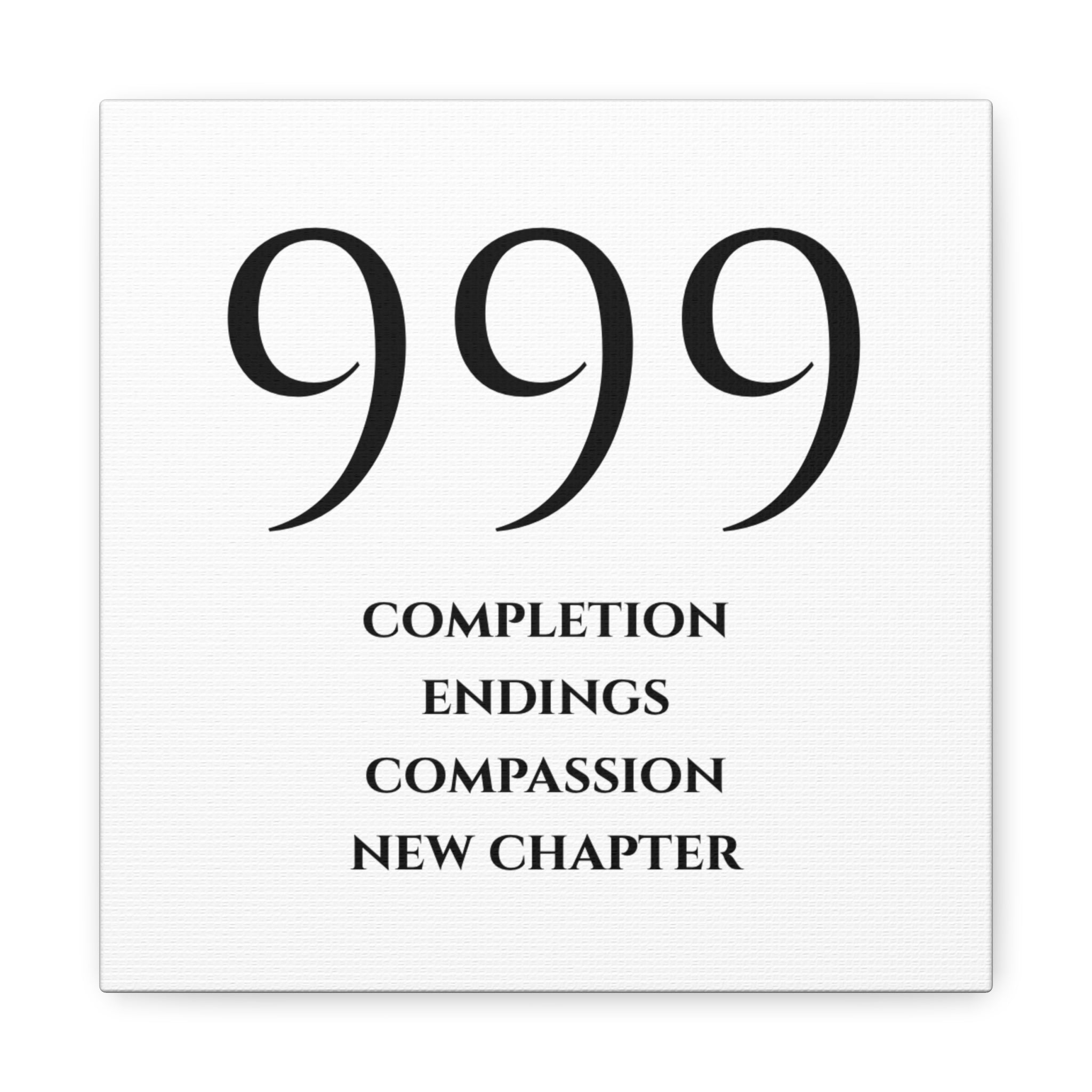 999 Matte Stretched Canvas