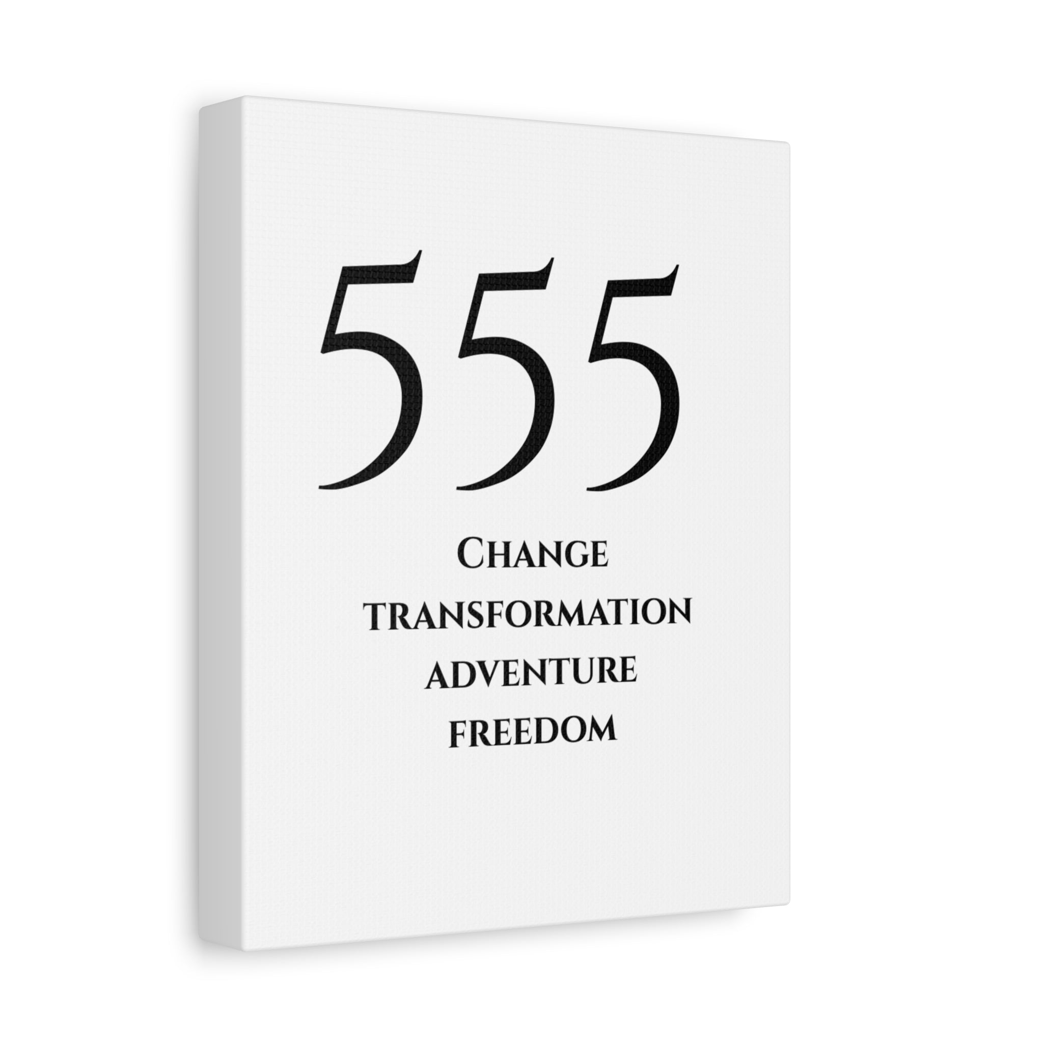 555 Matte Stretched Canvas