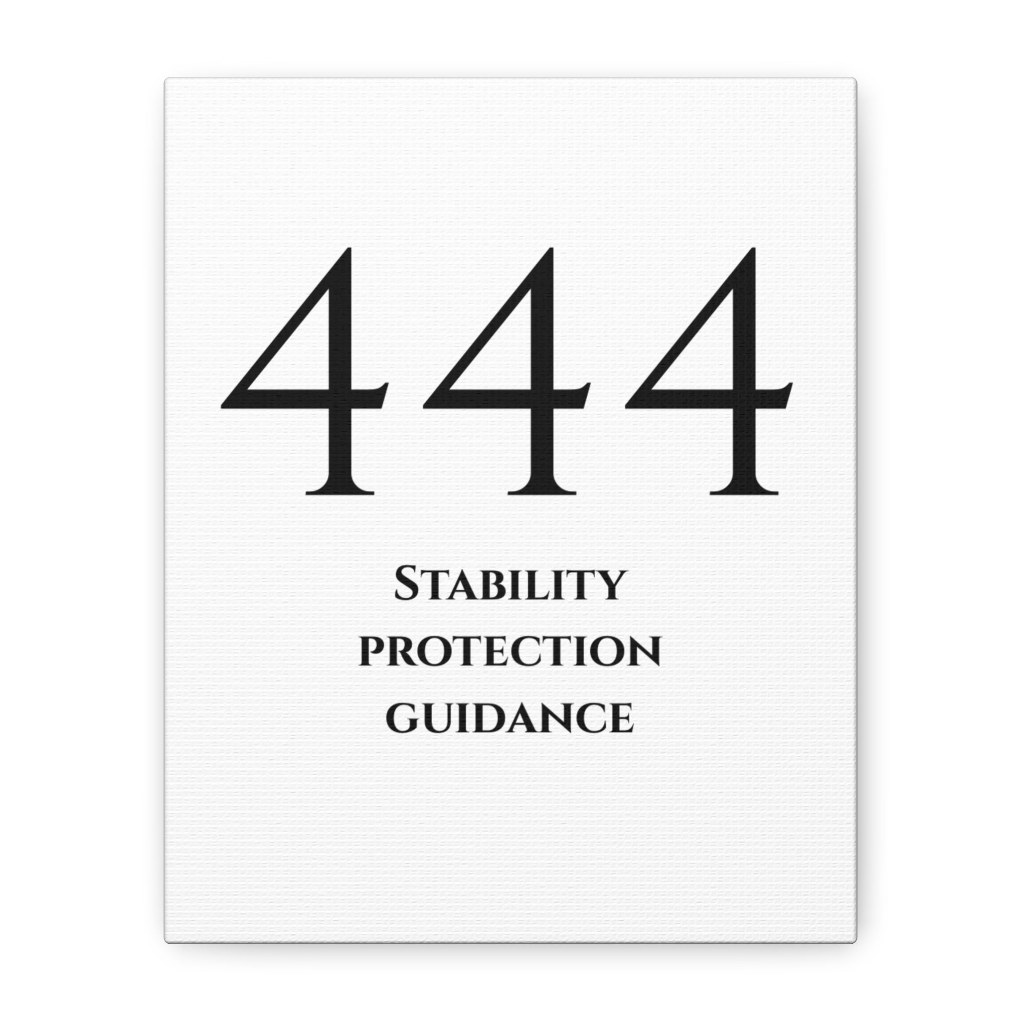 444 Matte Stretched Canvas