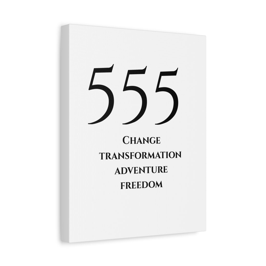 555 Matte Stretched Canvas
