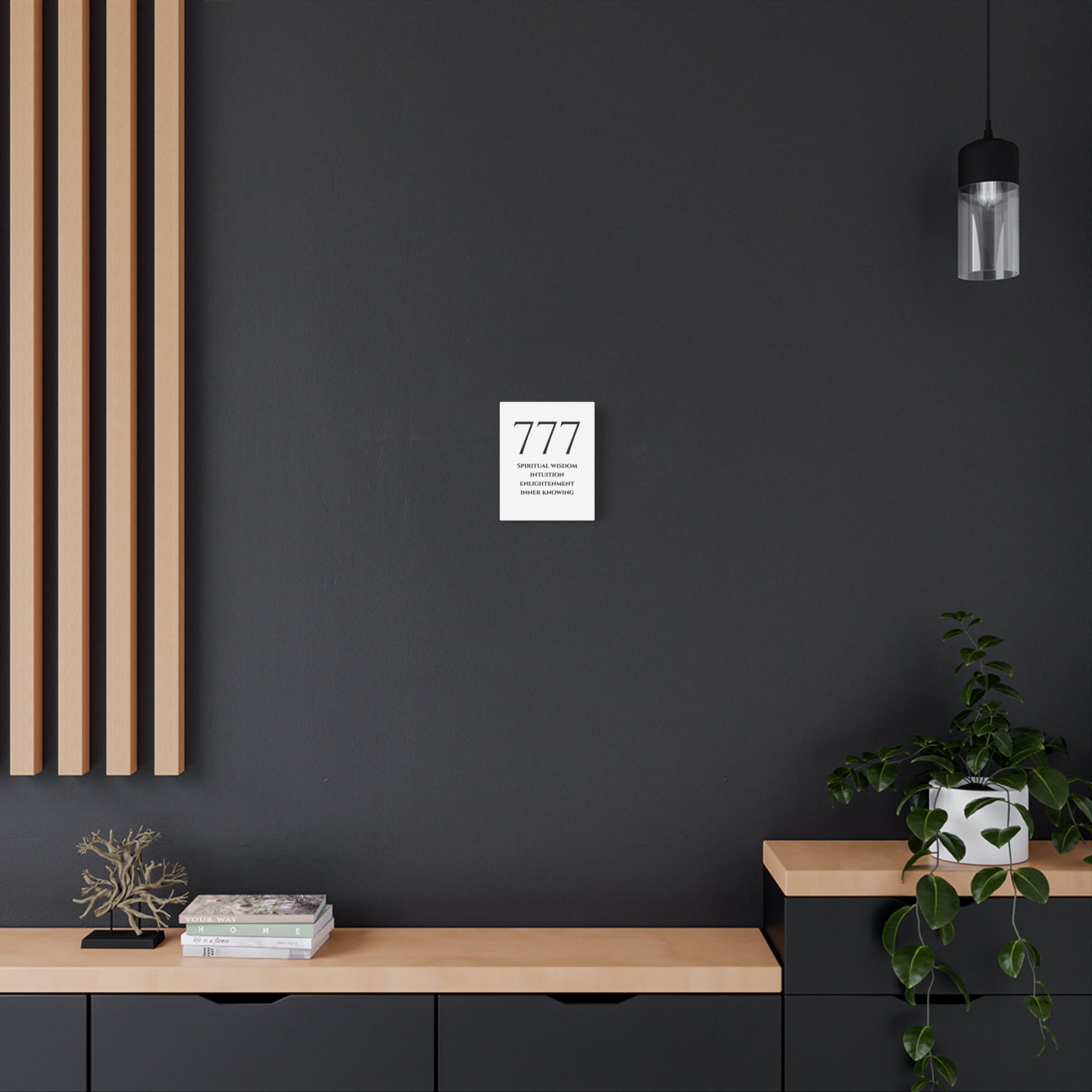 777 Matte Stretched Canvas