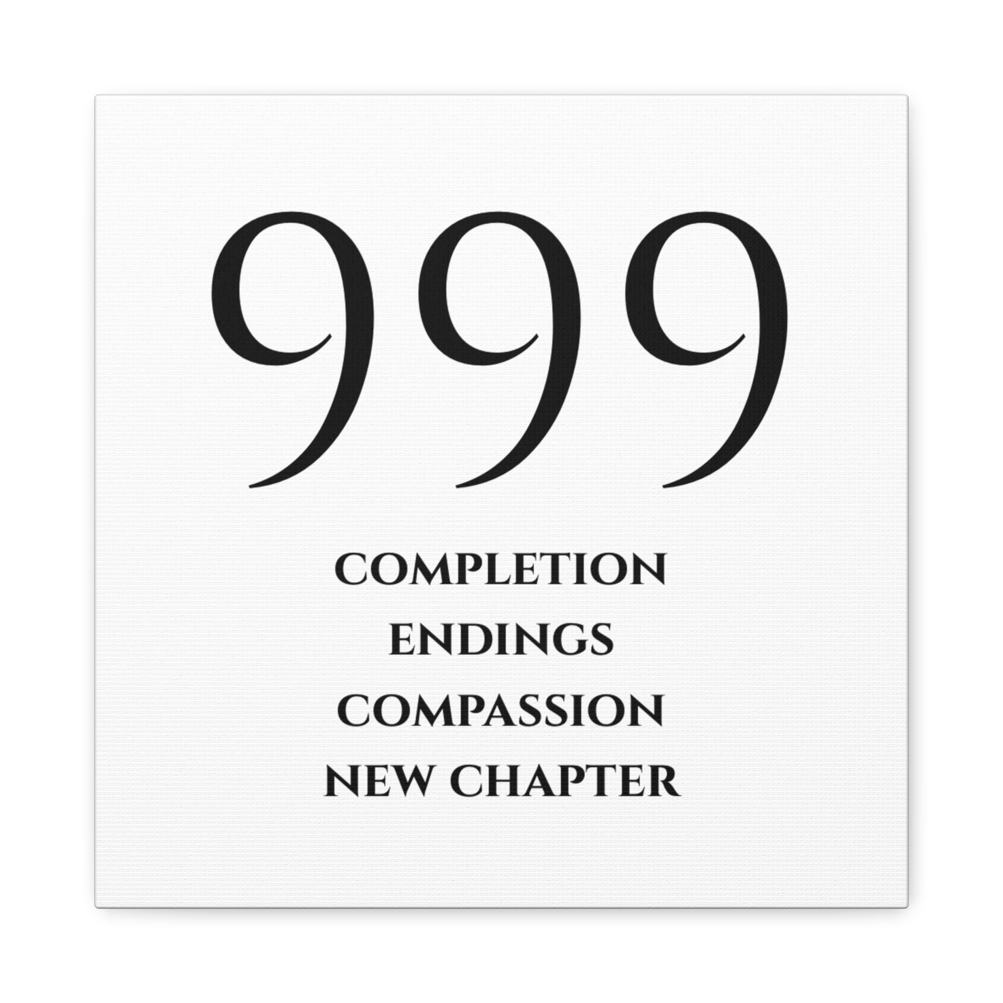 999 Matte Stretched Canvas