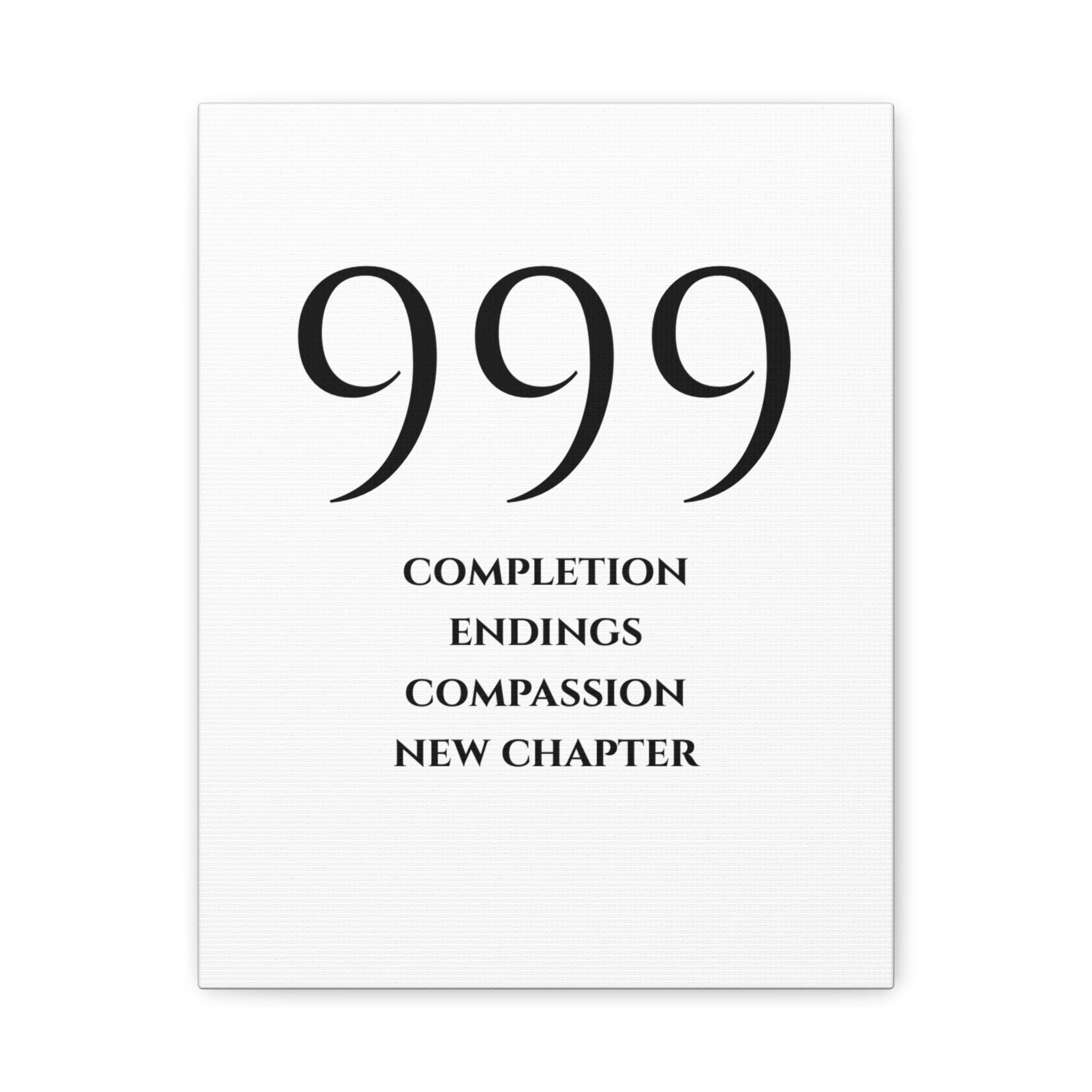 999 Matte Stretched Canvas