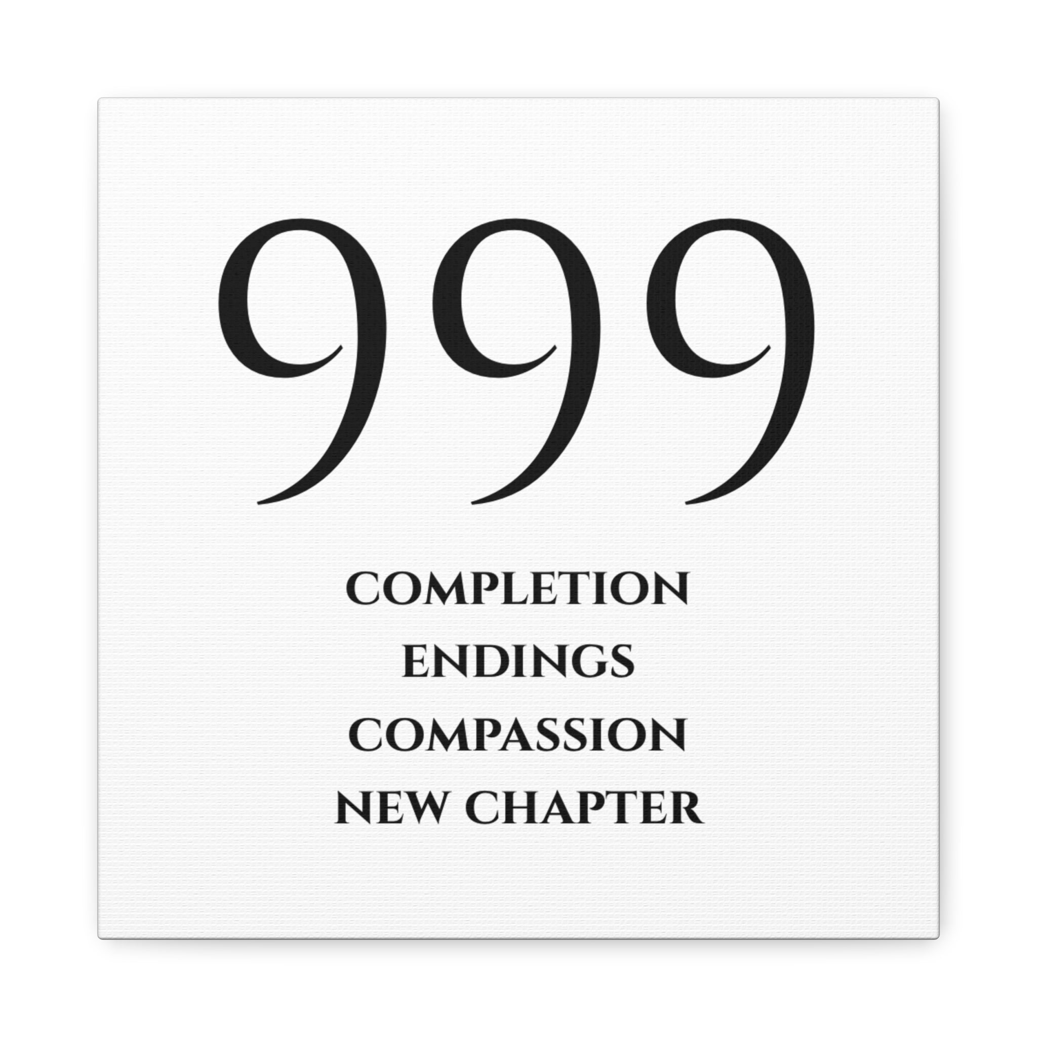 999 Matte Stretched Canvas