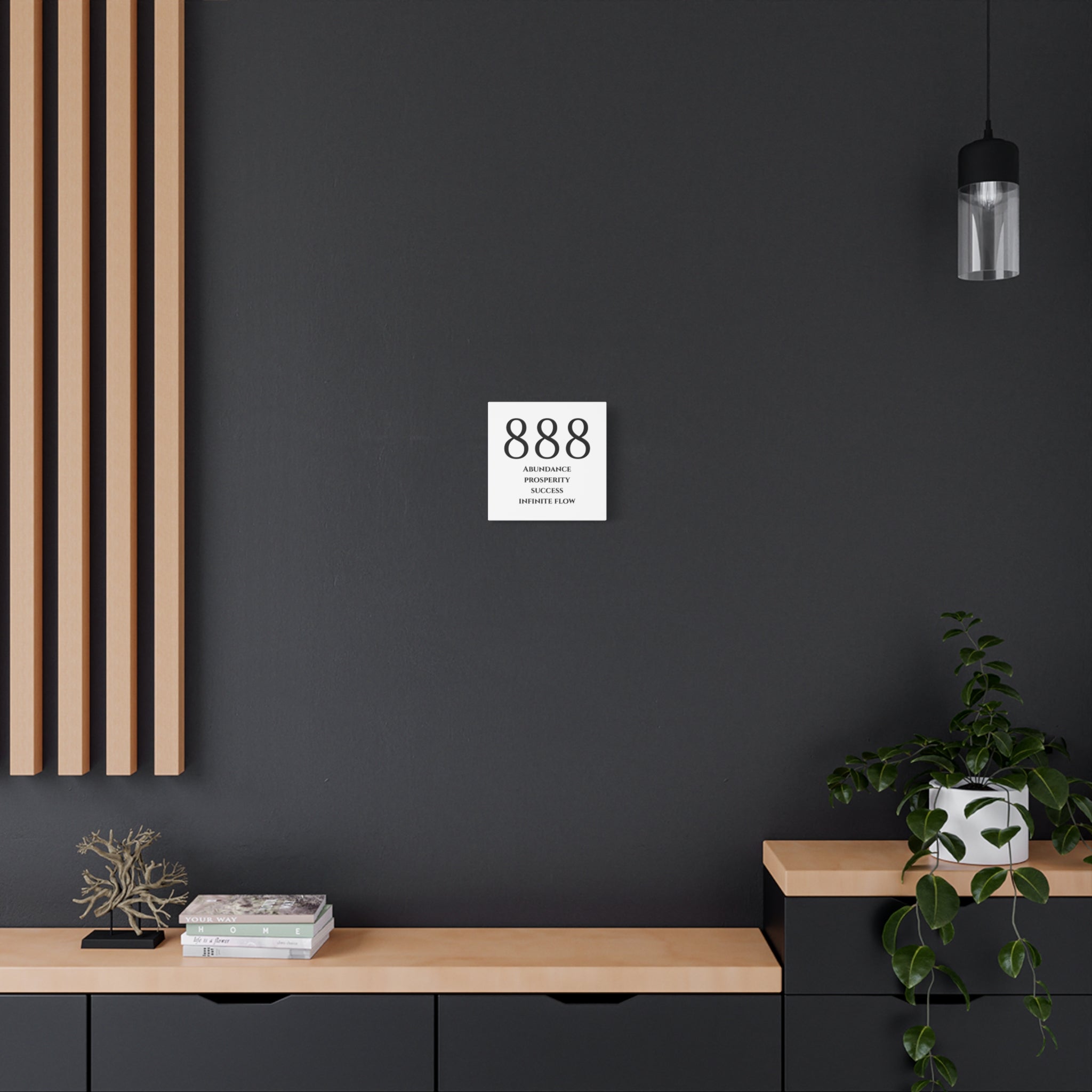 888 Matte Stretched Canvas