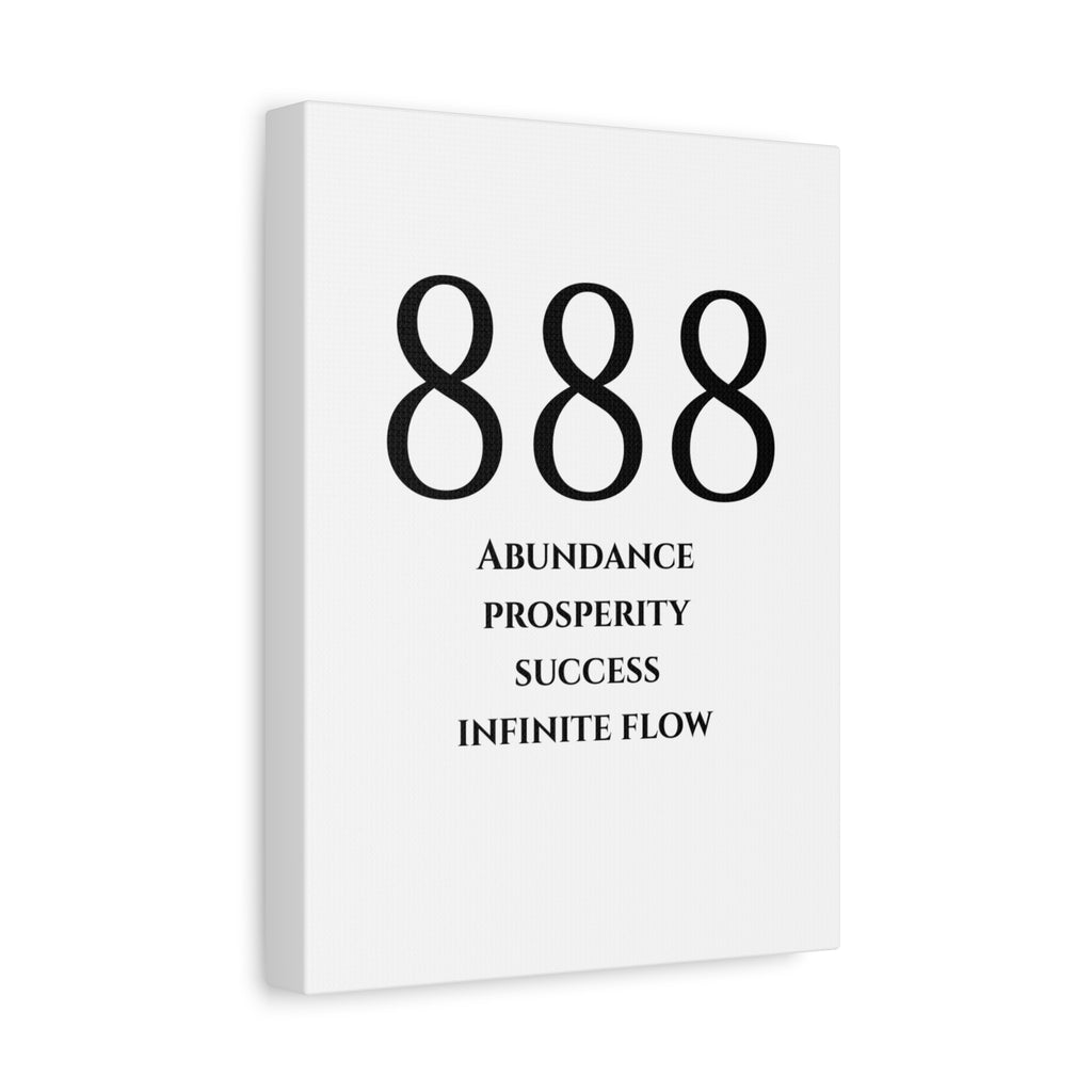 888 Matte Stretched Canvas