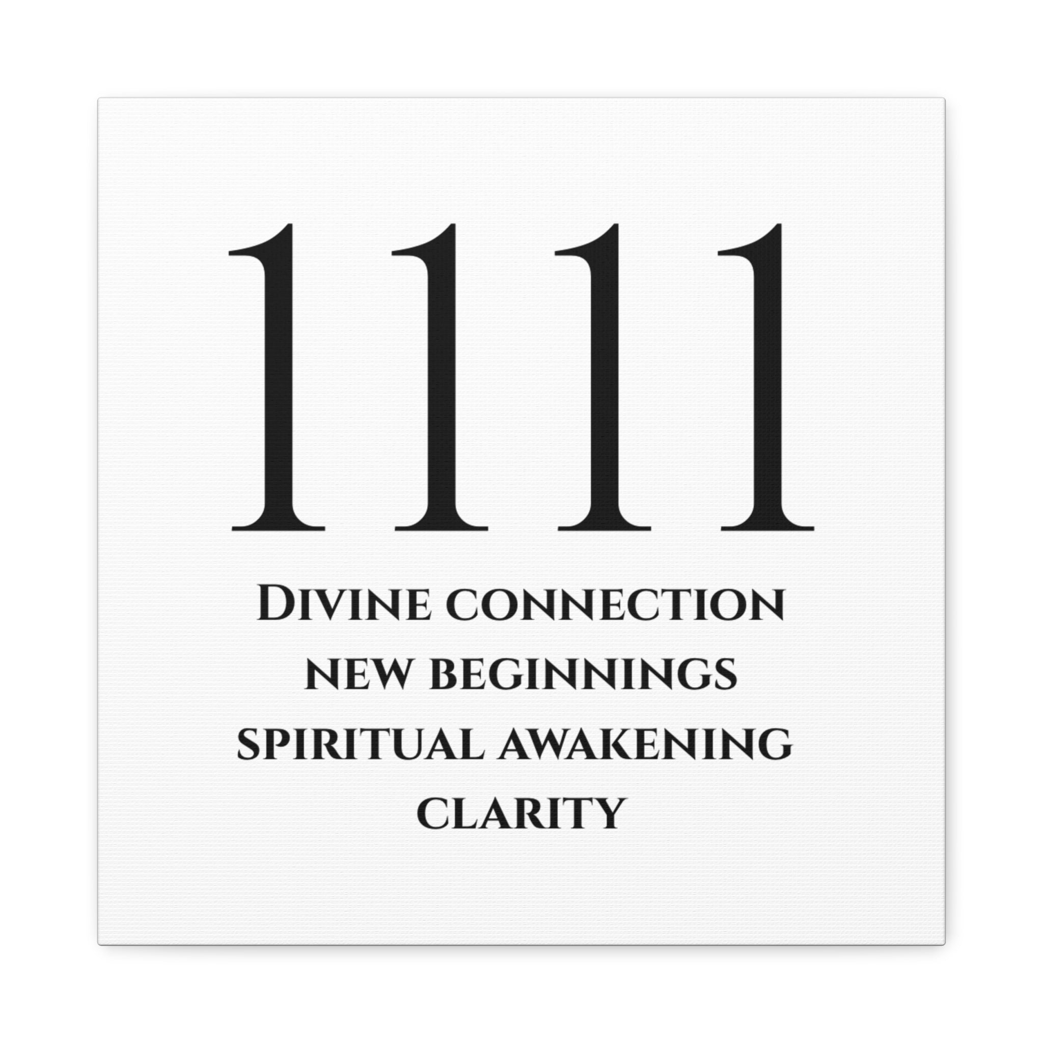 1111 Matte Stretched Canvas