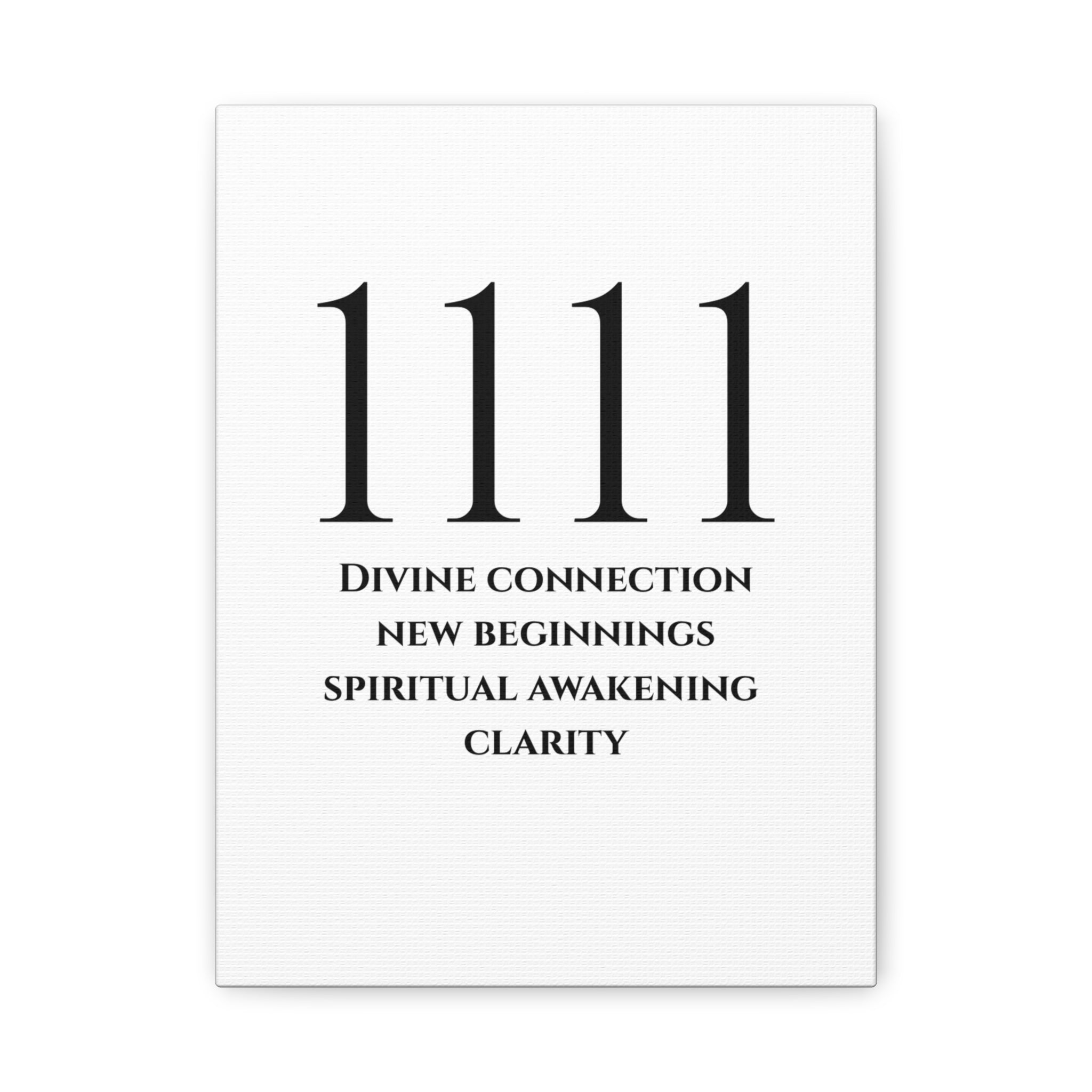 1111 Matte Stretched Canvas