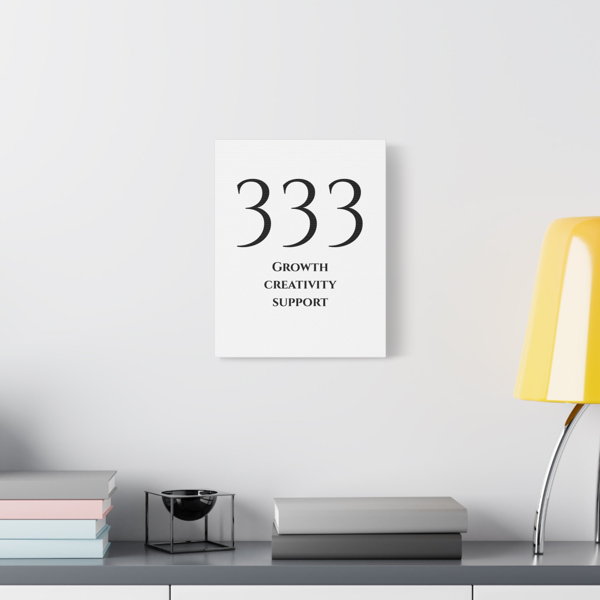 333 Matte Stretched Canvas