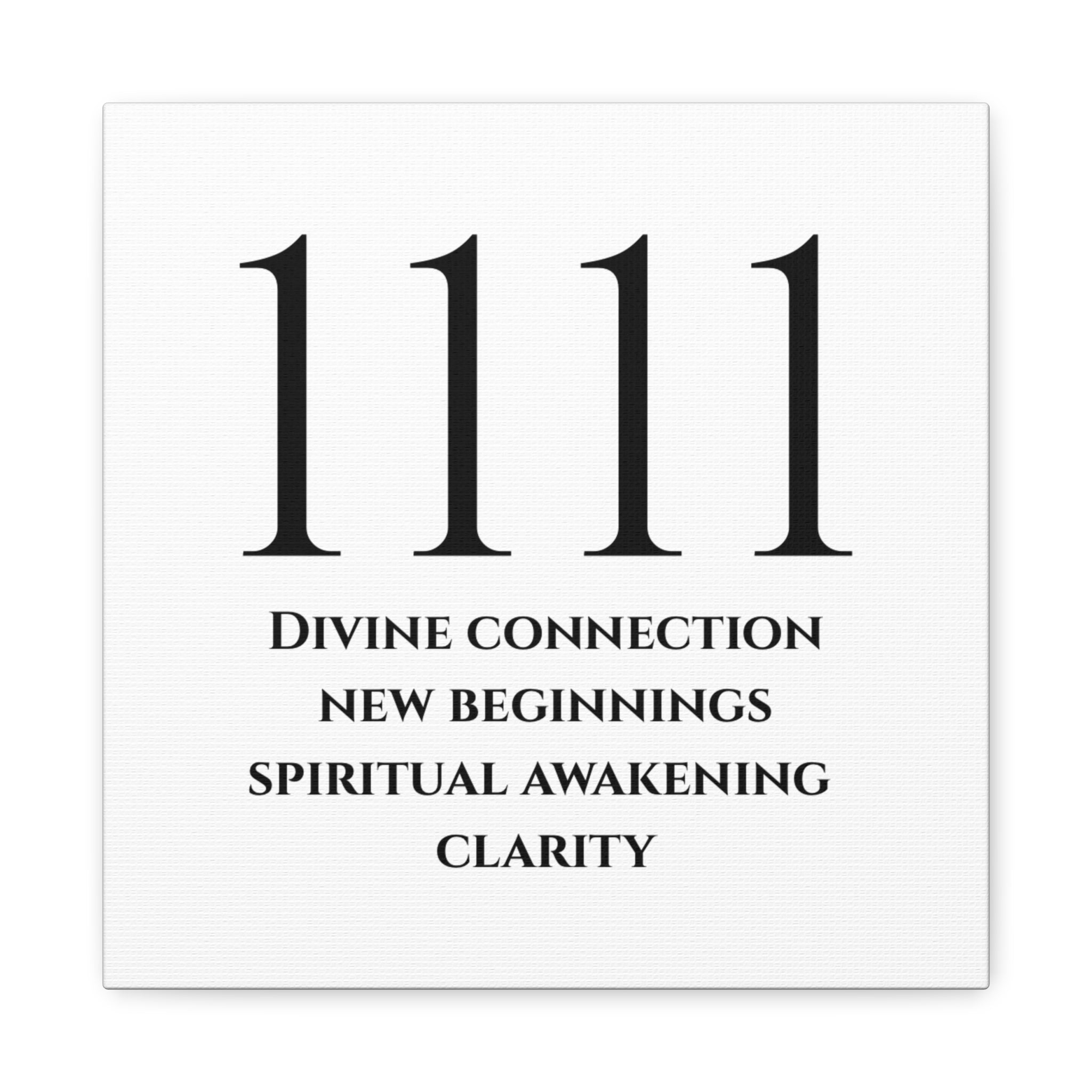1111 Matte Stretched Canvas
