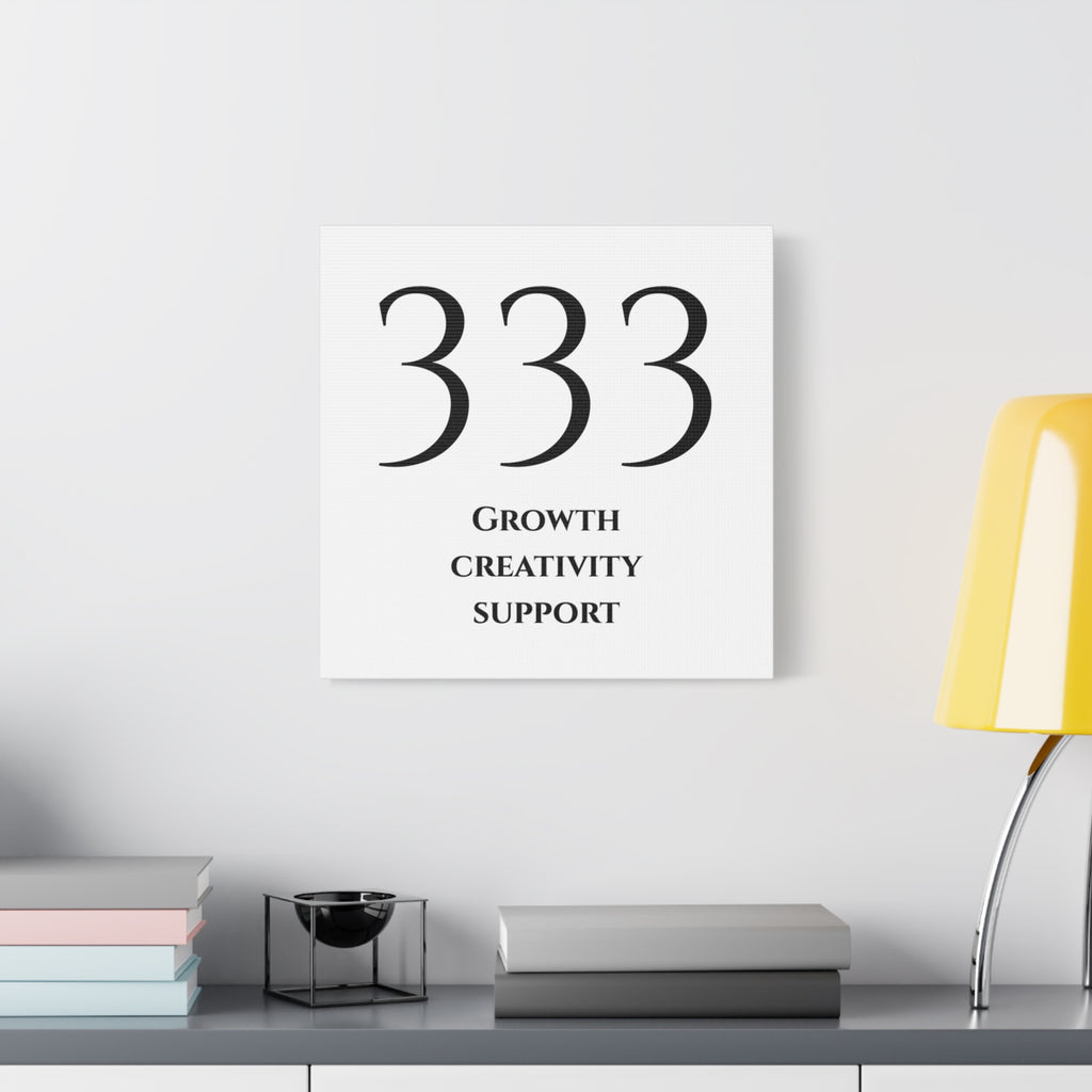 333 Matte Stretched Canvas