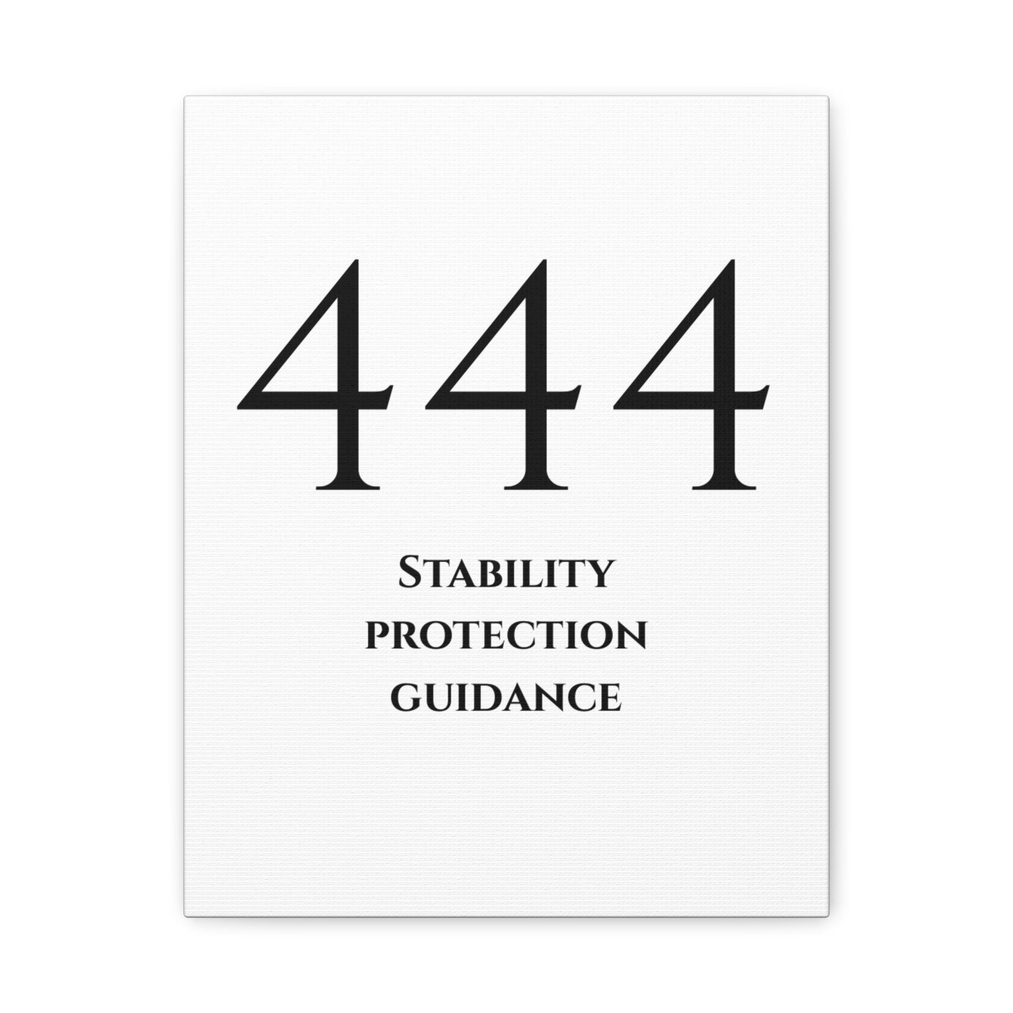 444 Matte Stretched Canvas