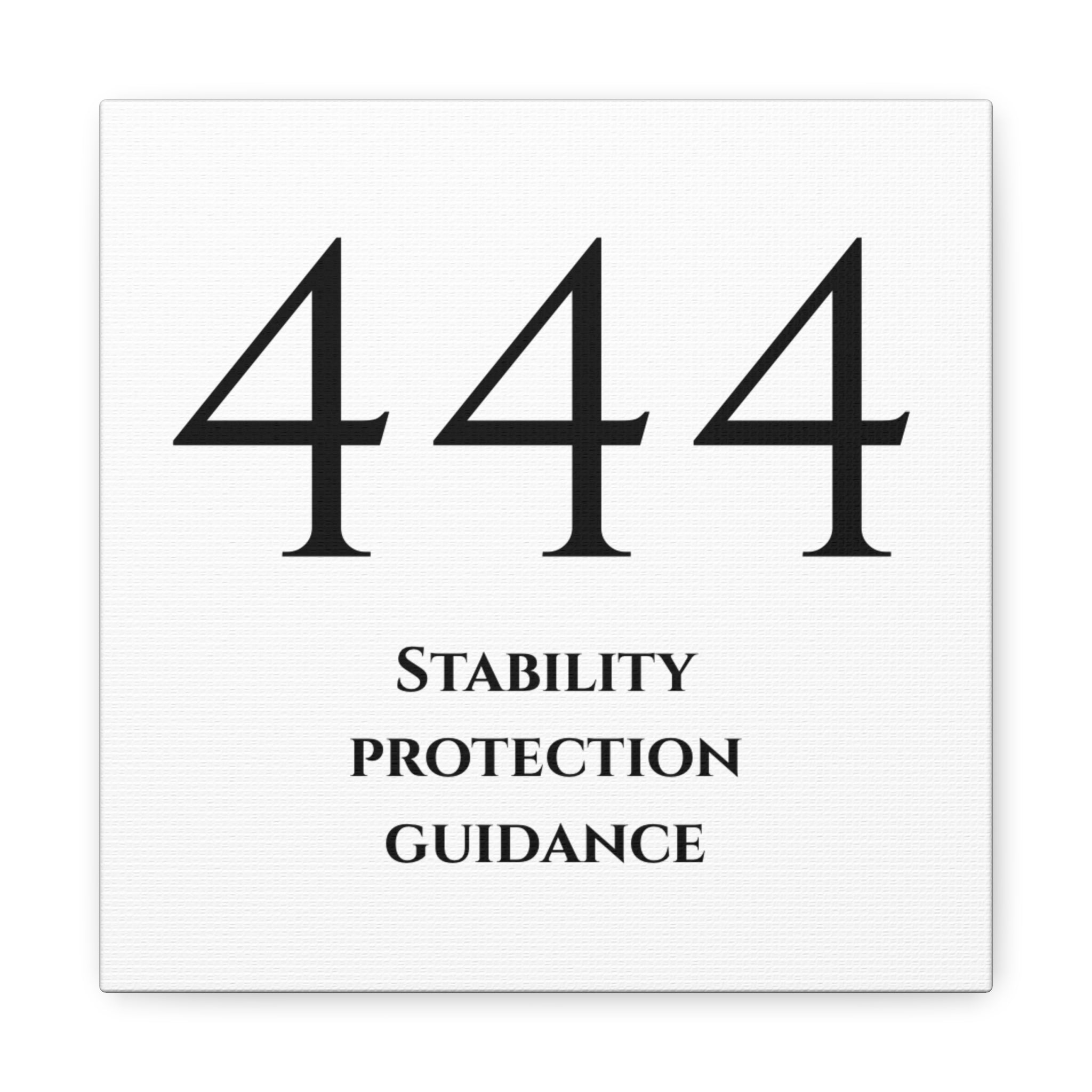 444 Matte Stretched Canvas