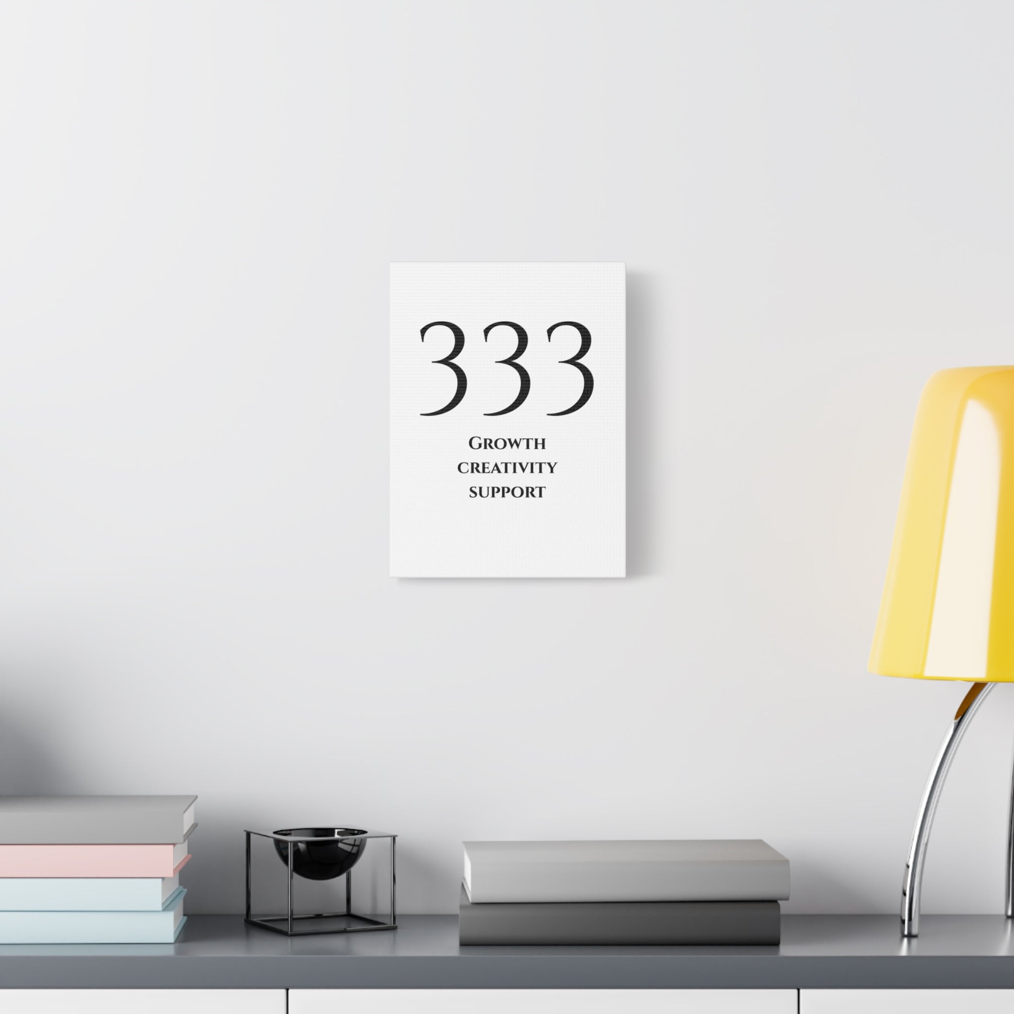 333 Matte Stretched Canvas