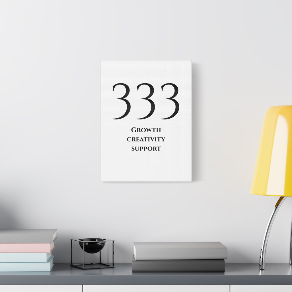 333 Matte Stretched Canvas
