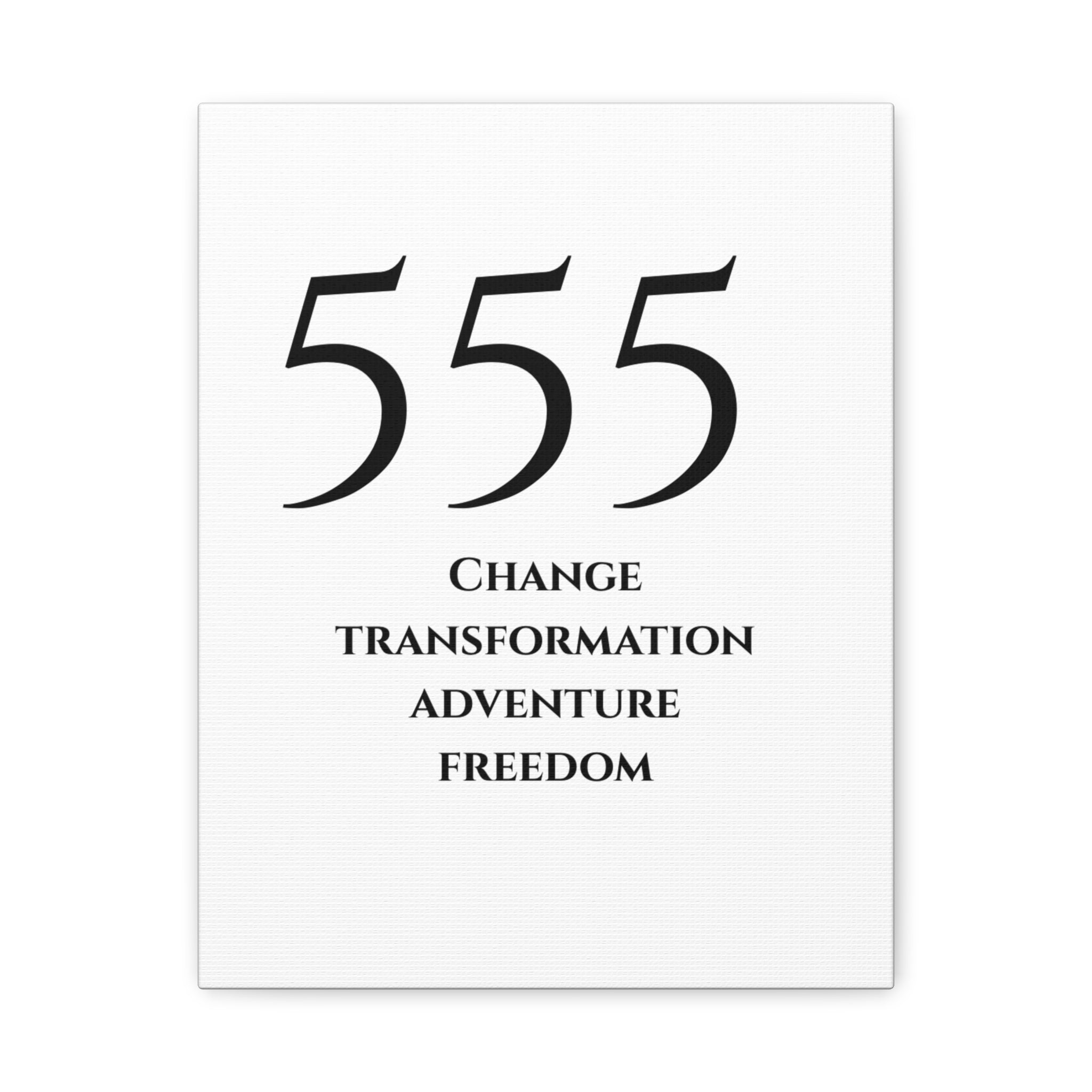 555 Matte Stretched Canvas